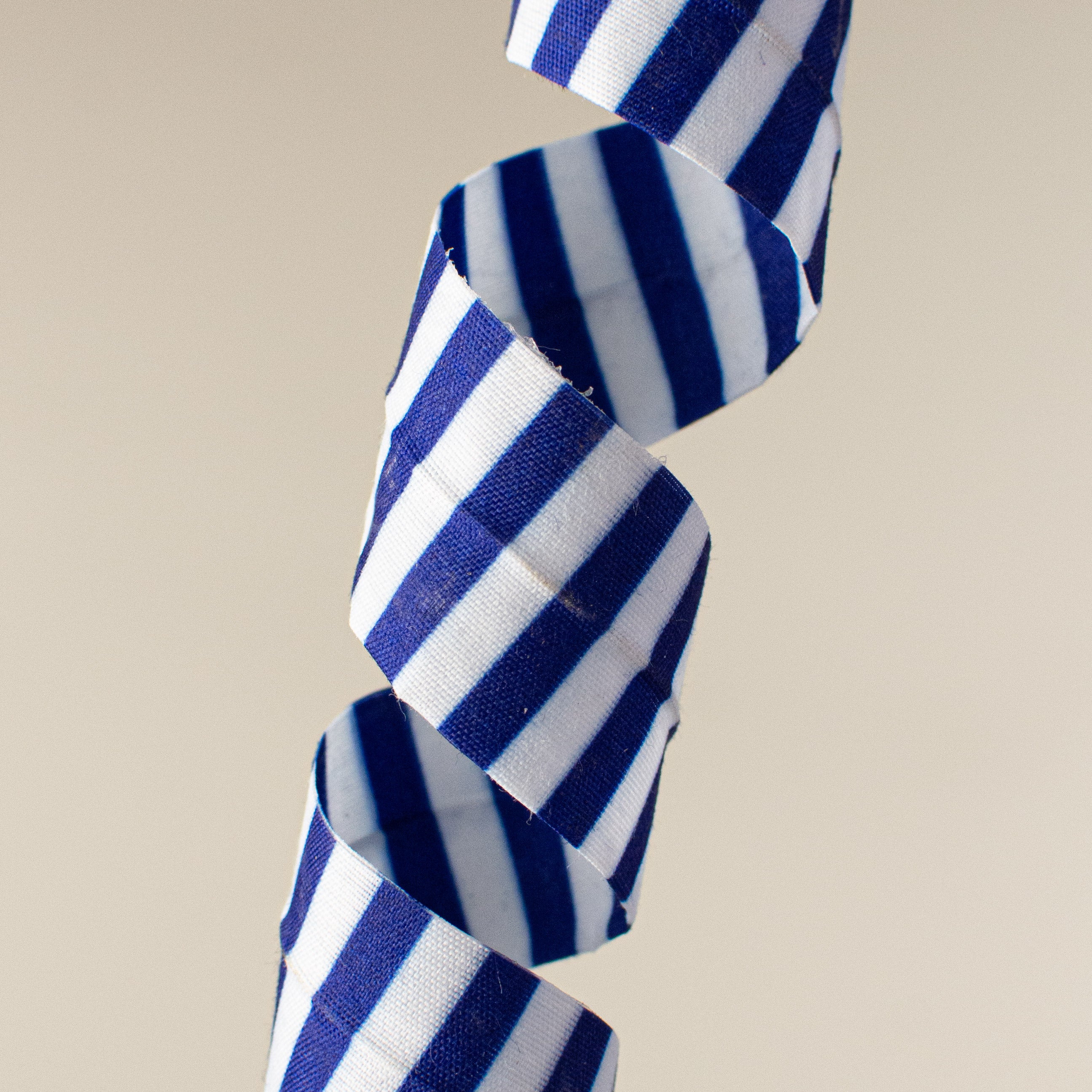 24" Stripe Curly Pick: Blue & White Lifestyle Photo