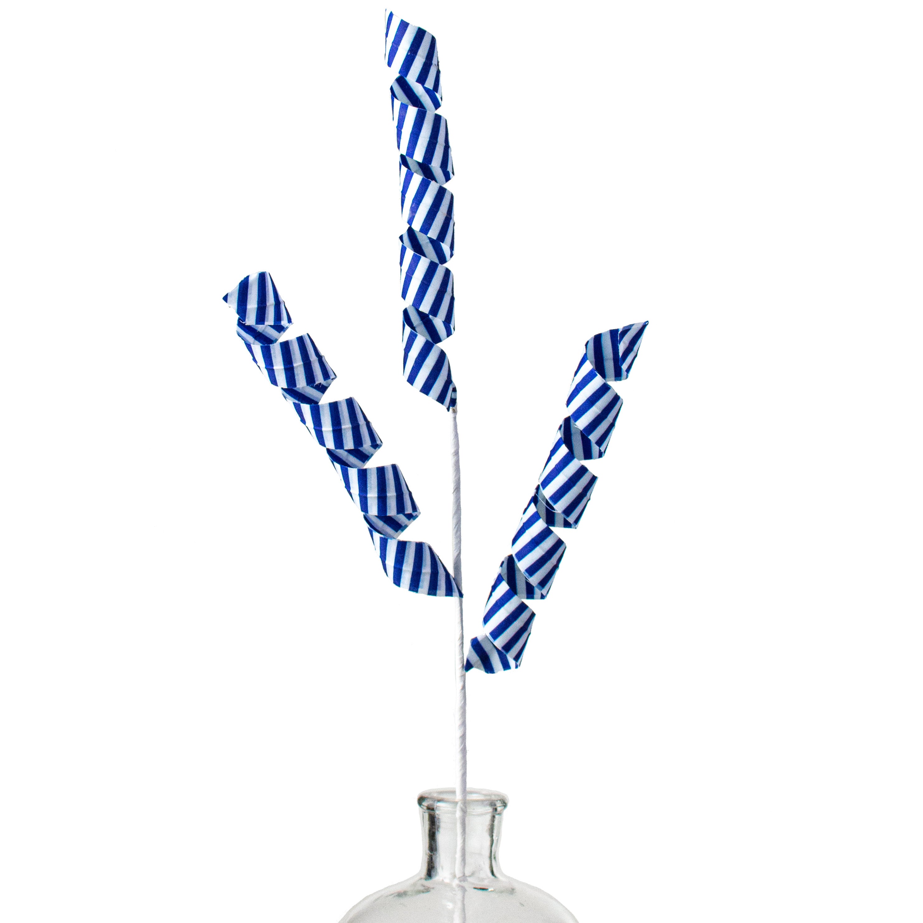 24" Stripe Curly Pick: Blue & White Item Number: 62995BLWT