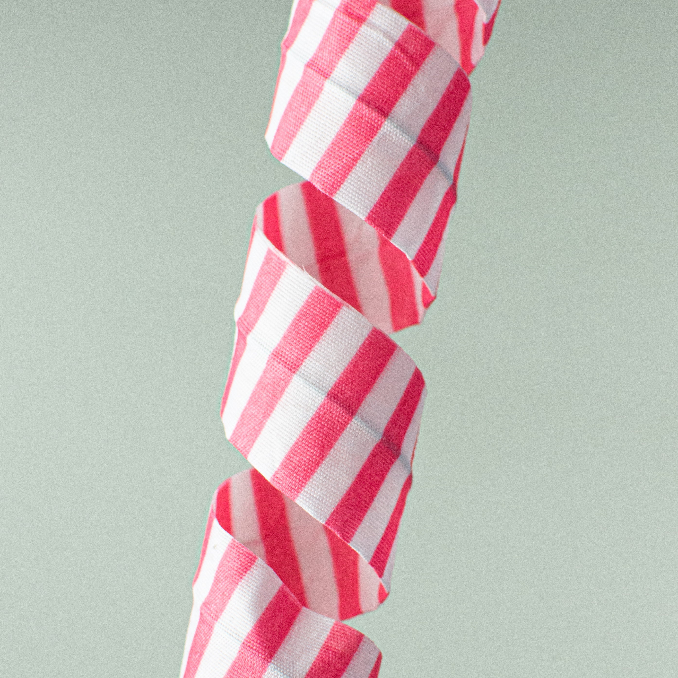 24" Stripe Curly Pick: Pink & White Lifestyle Photo