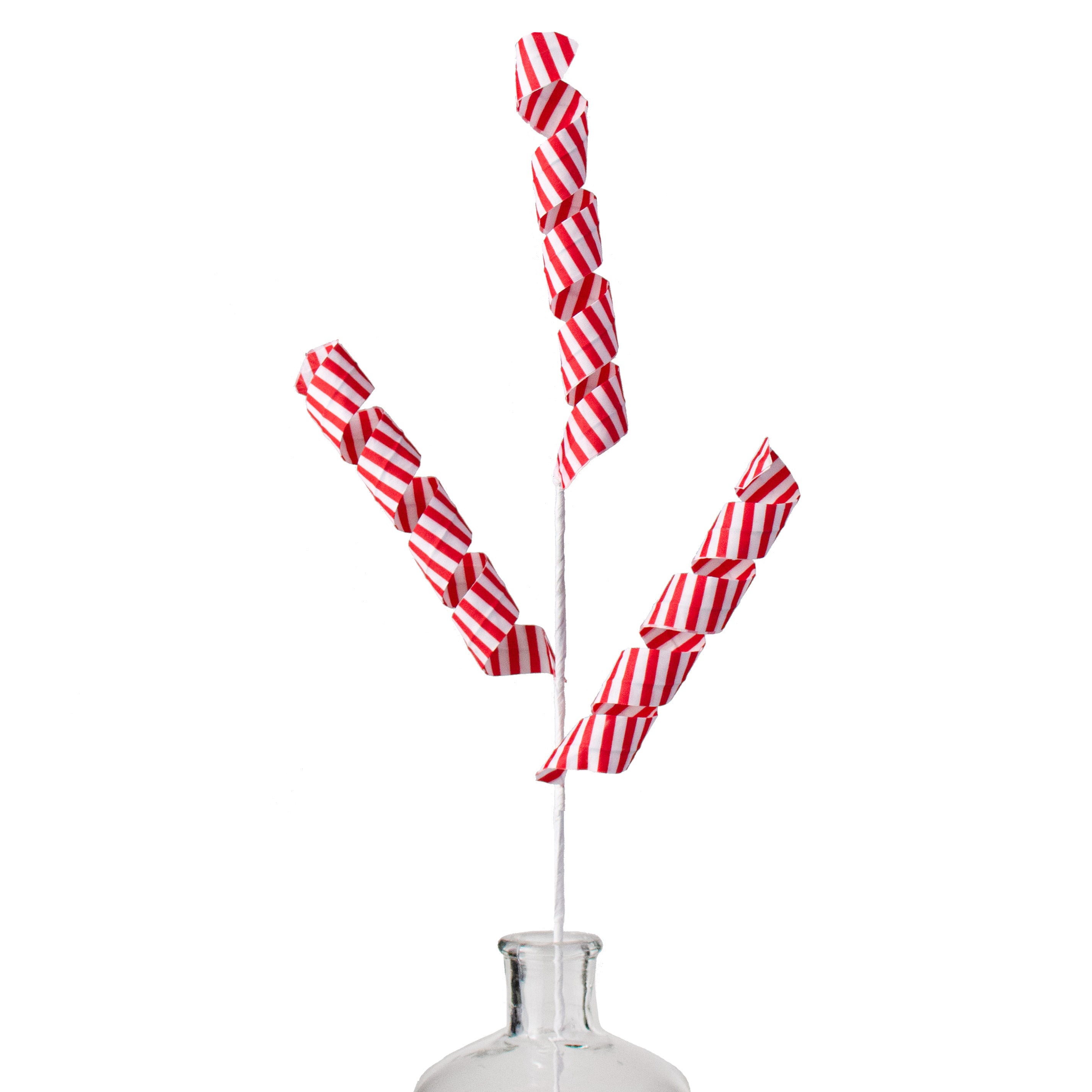 24" Stripe Curly Pick: Red & White Item Number: 62995RDWT