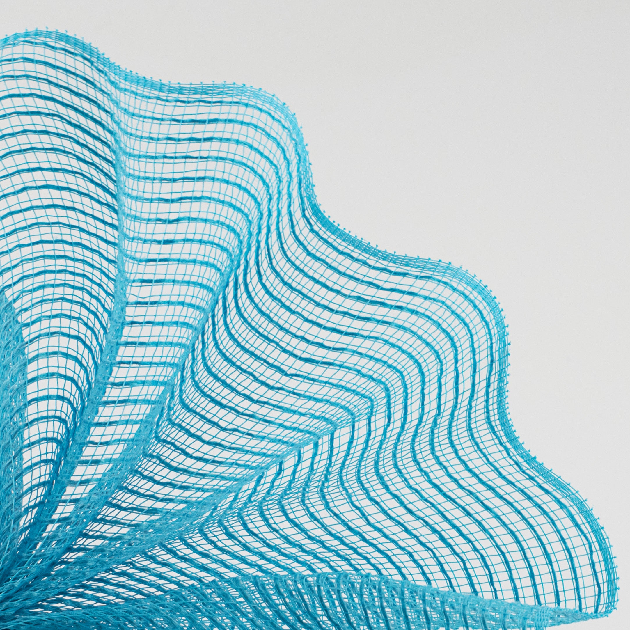 10" Stripe Fabric Mesh: Turquoise Lifestyle Photo