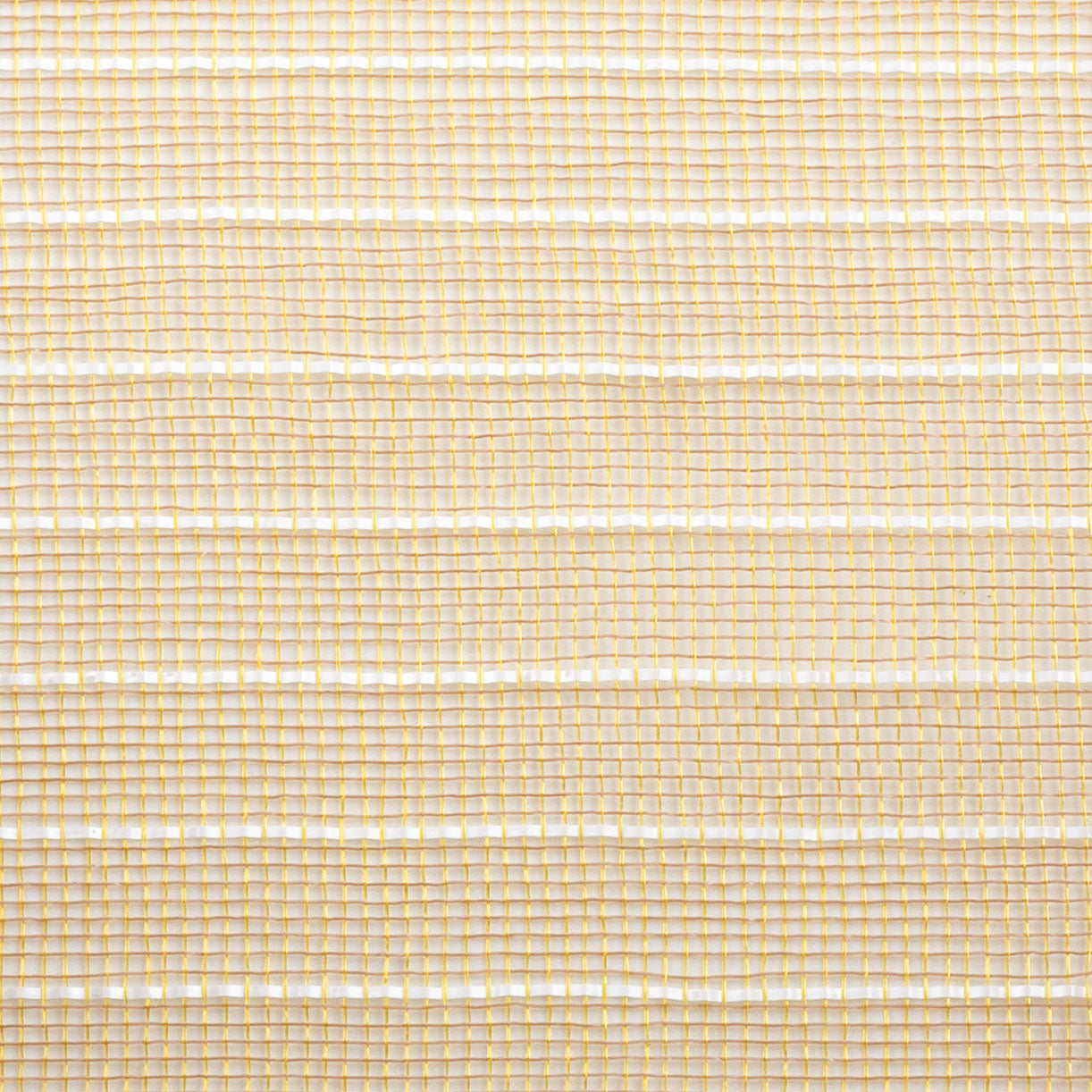 10" Stripe Fine Weave Mesh: Natural & Gold with White detail photo 3