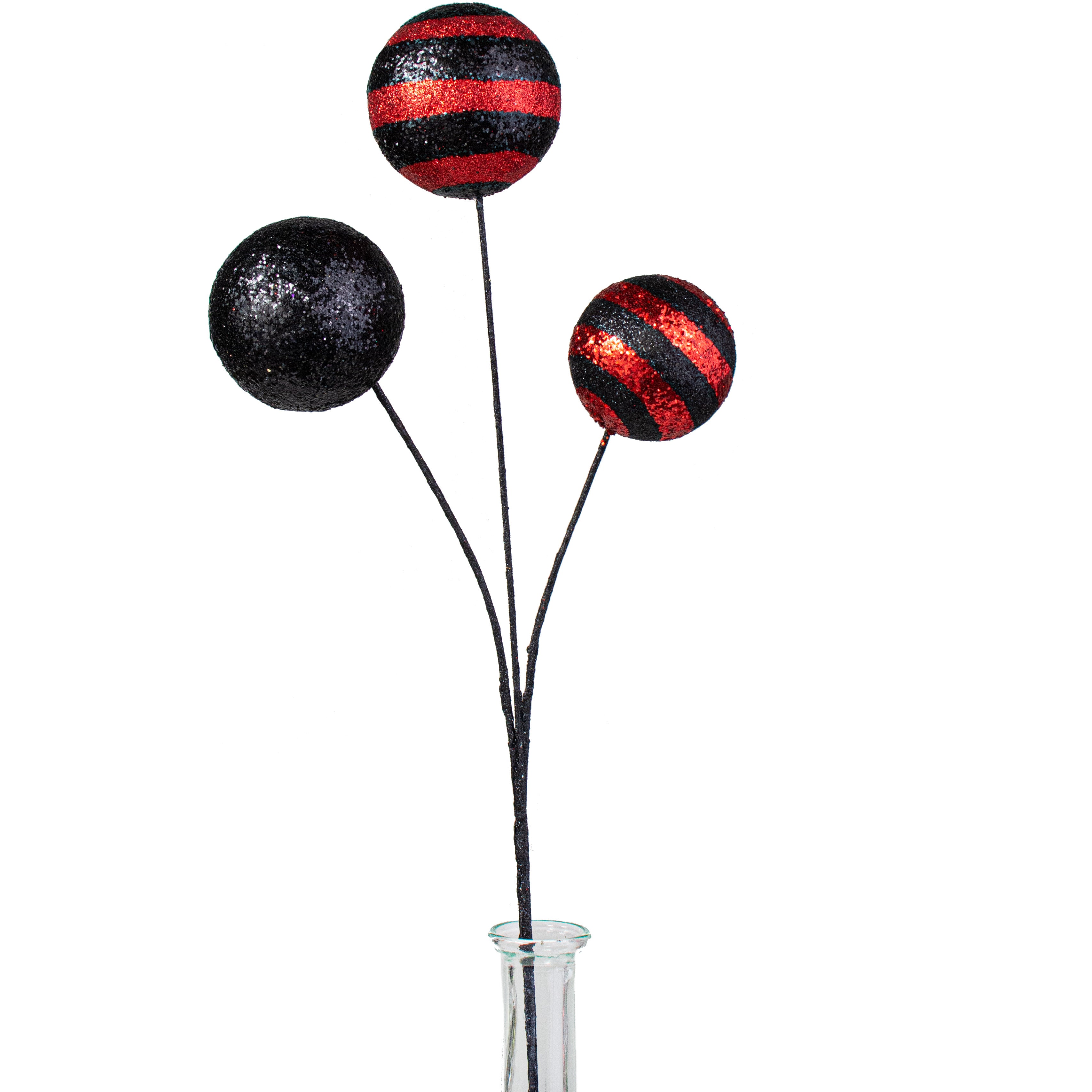 20" Stripe & Solid Ball Pick: Black & Red Item Number: XS1042M2