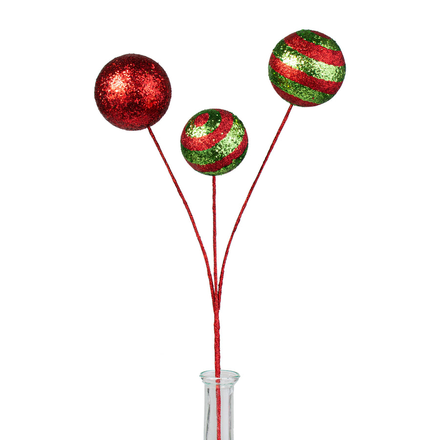 20" Stripe & Solid Ball Pick: Red & Lime Item Number: XS104272