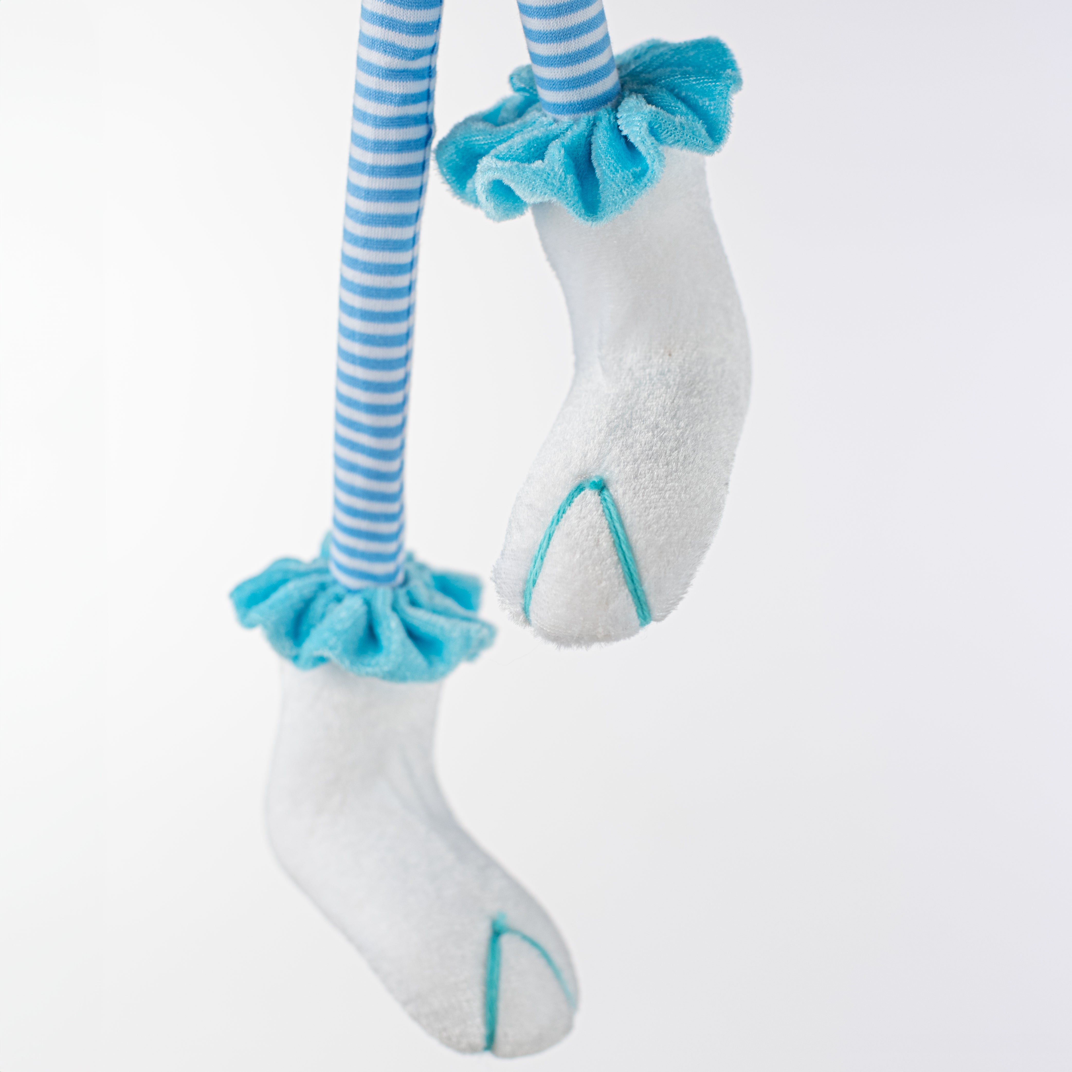 31" Striped Bunny Legs Pick: Blue & White Lifestyle Photo