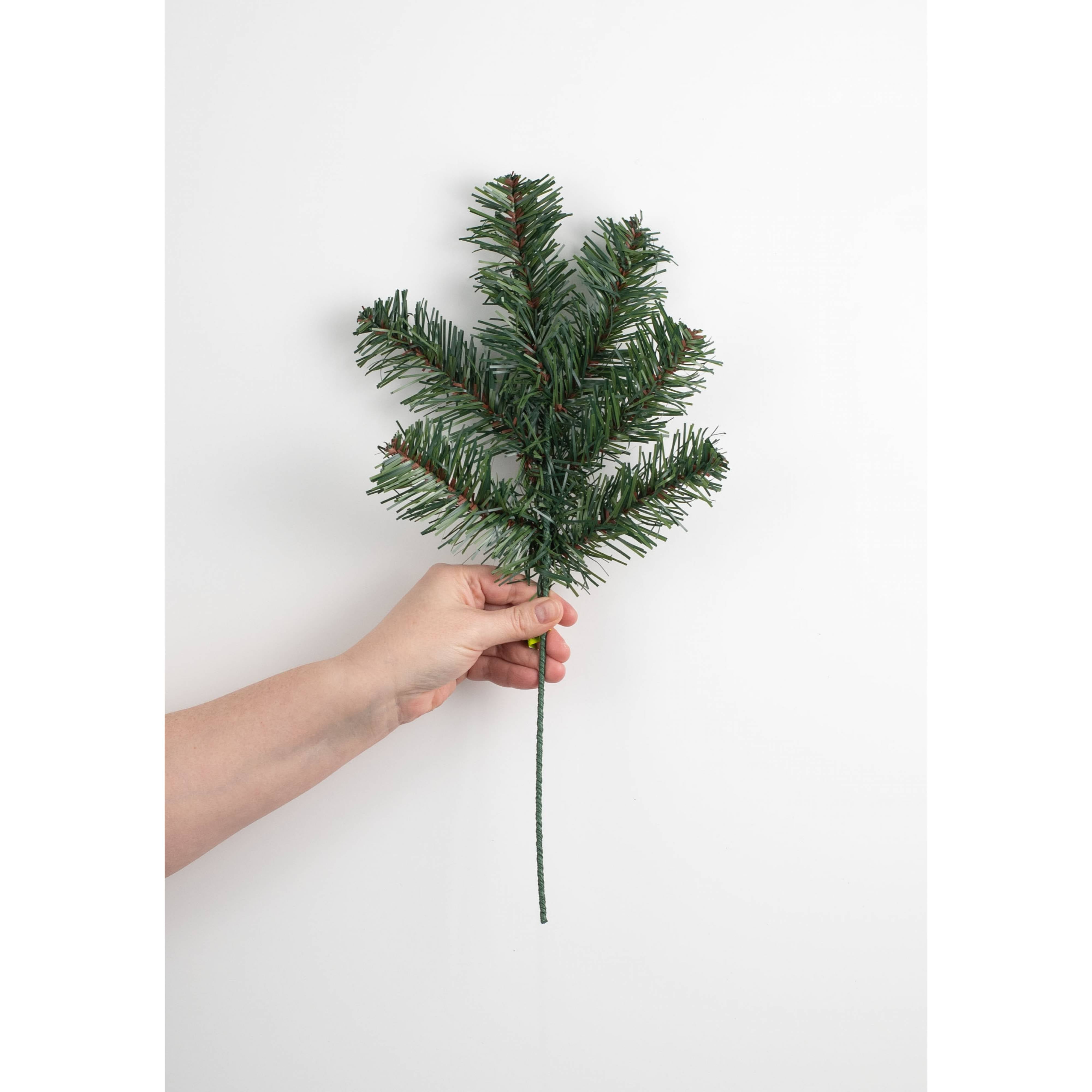 18" Sugar Pine Pick: Two-Tone Green detail photo 3
