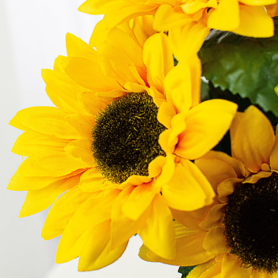 21" Sunflower Bush (9): Yellow Lifestyle Photo