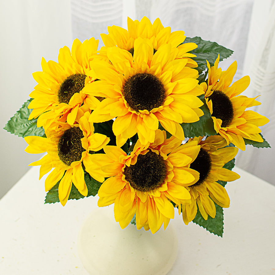 21" Sunflower Bush (9): Yellow Item Number: 30450YW