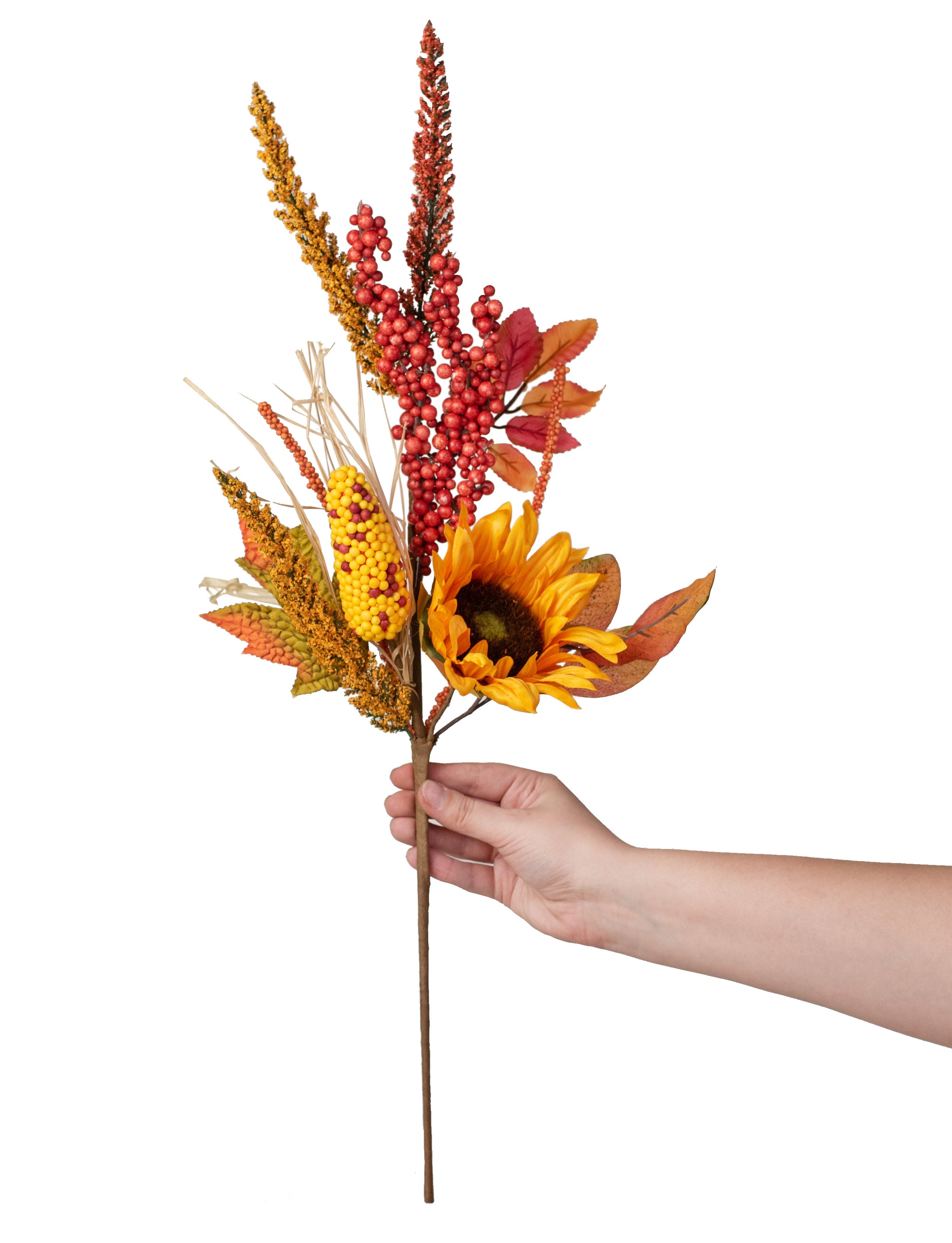 24" Sunflower Corn Berry Spray detail photo 3