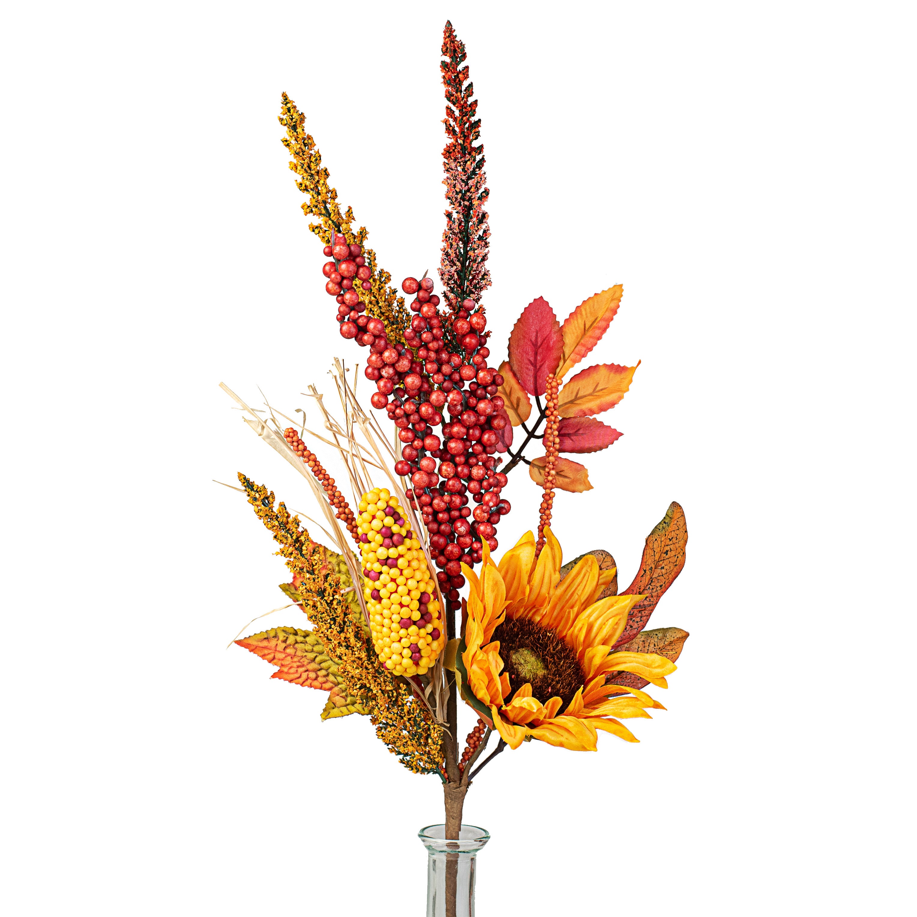 24" Sunflower Corn Berry Spray Item Number: 56751OR