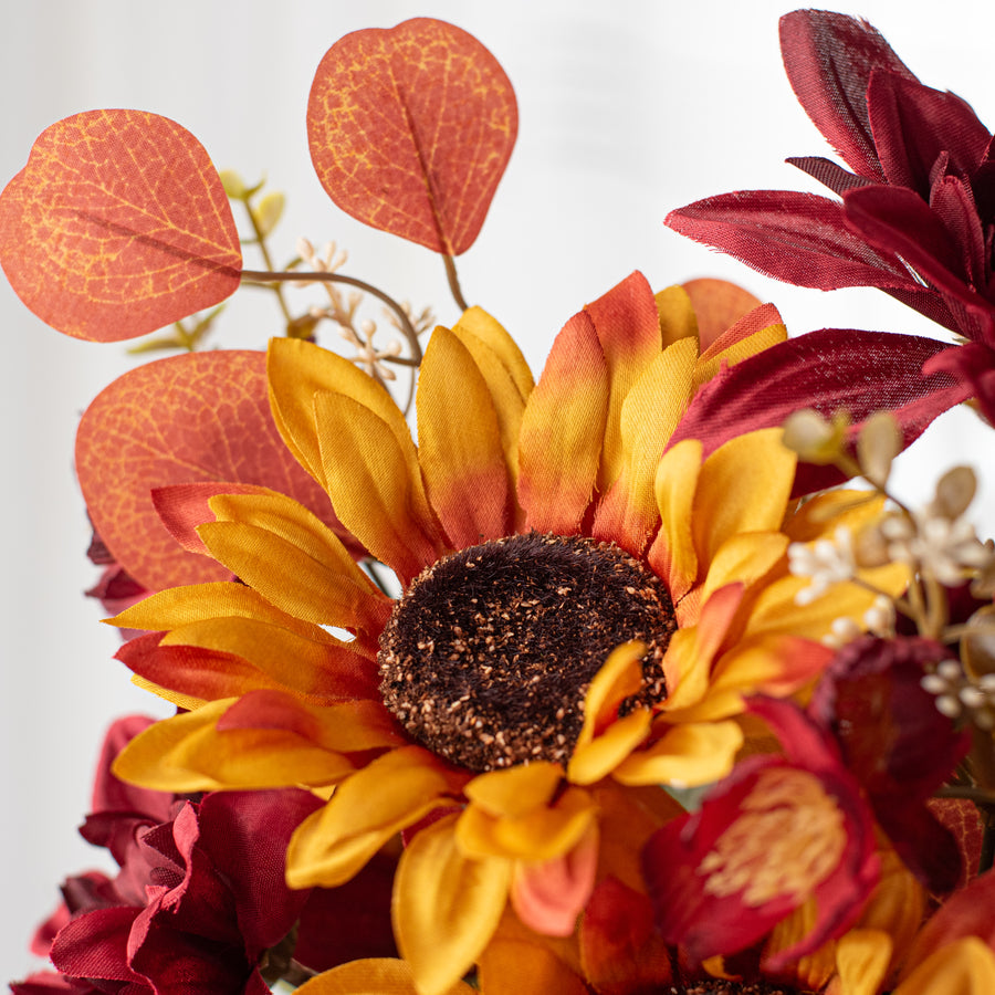 21" Sunflower Dahlia Bush: Rust Orange (18 Stem) detail photo 4