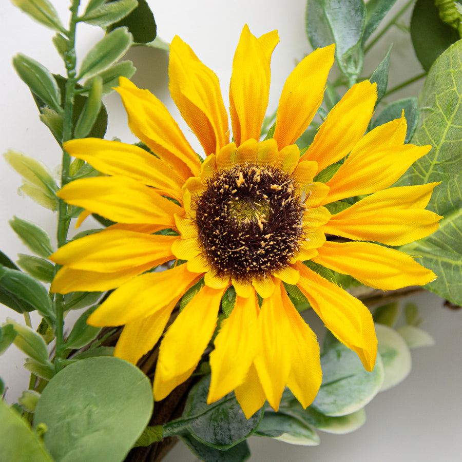24" Sunflower Mixed Wreath detail photo 5