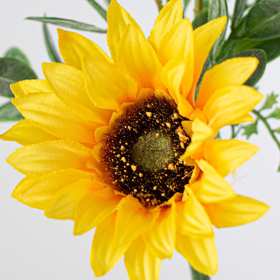 14" Sunflower Pick: Yellow & Green detail photo 4