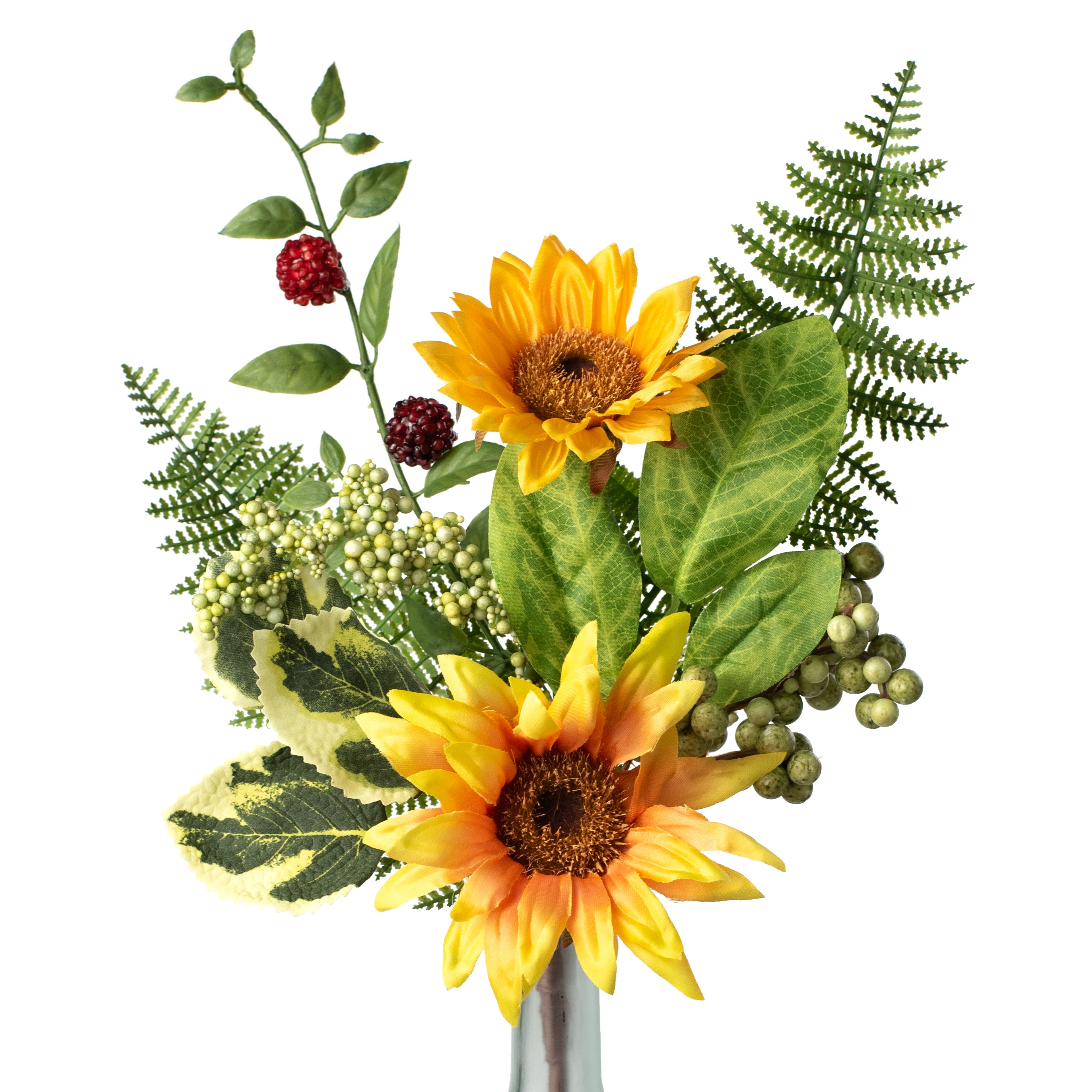 16" Sunflower, Raspberry & Fern Pick Item Number: 210468