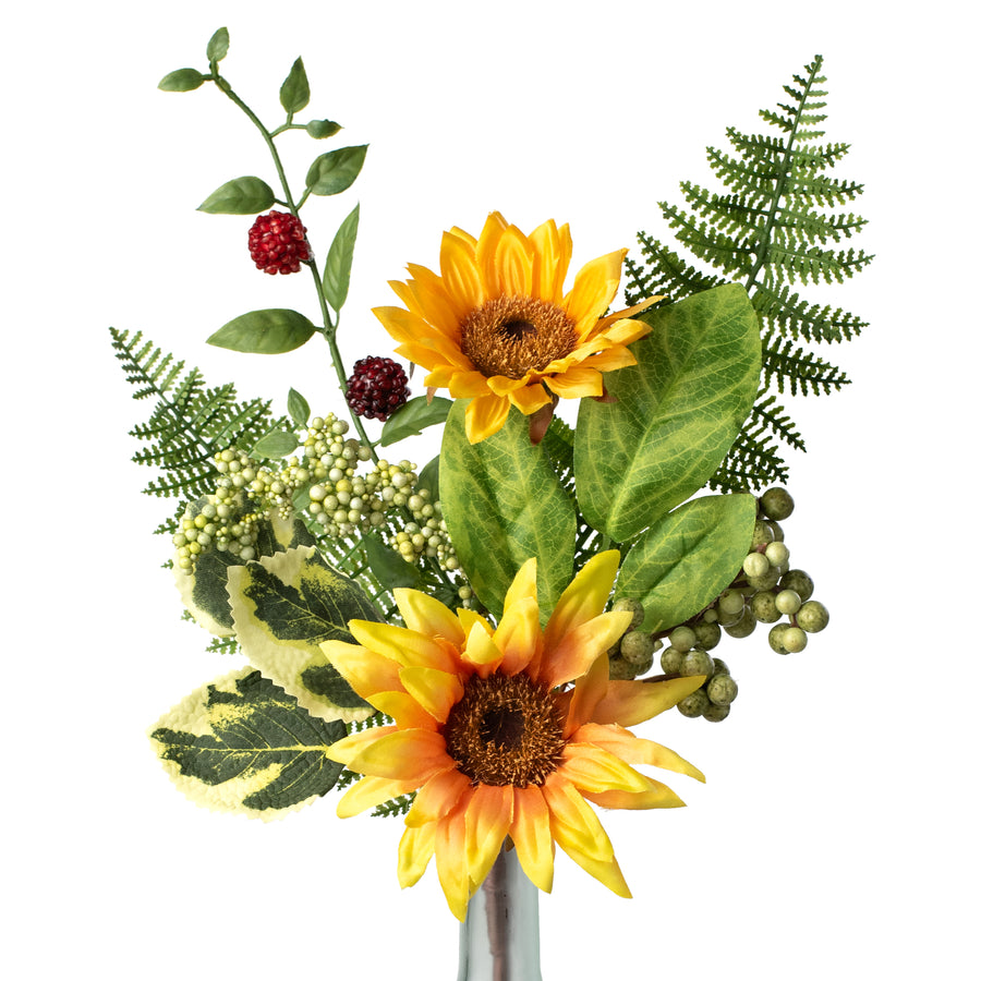 16" Sunflower, Raspberry & Fern Pick Item Number: 210468