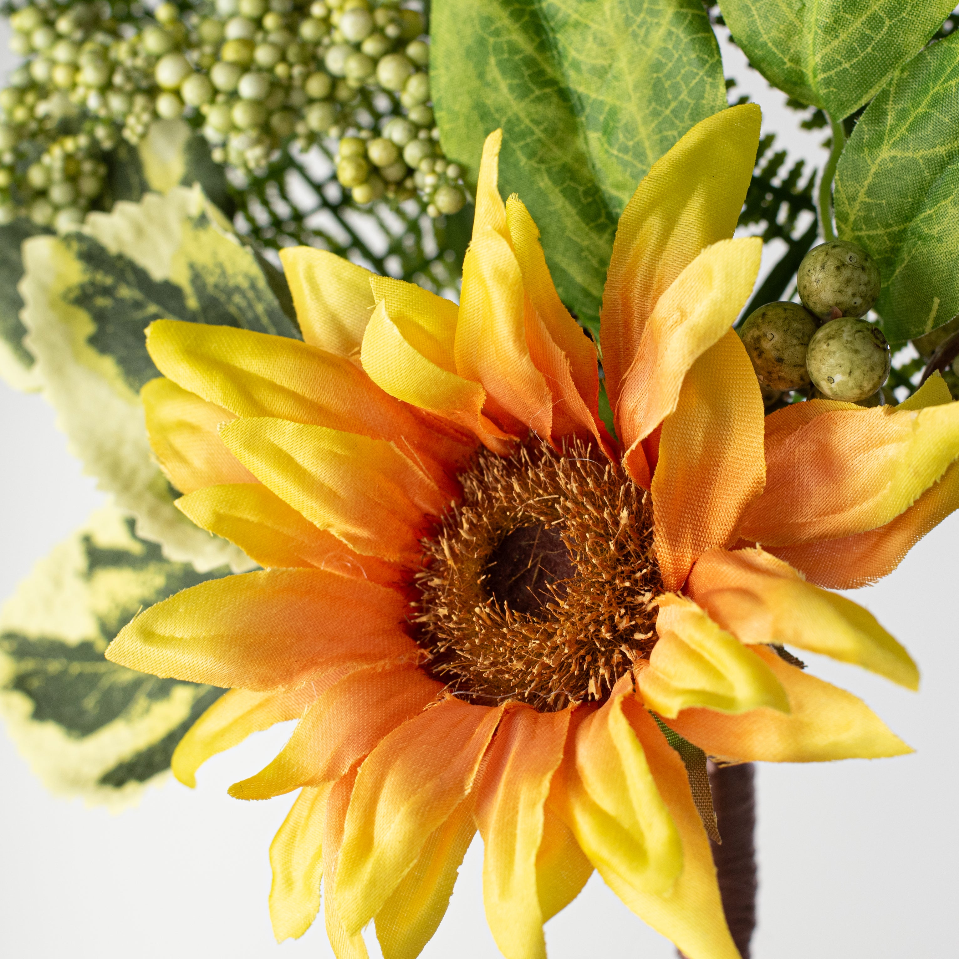 16" Sunflower, Raspberry & Fern Pick detail photo 4
