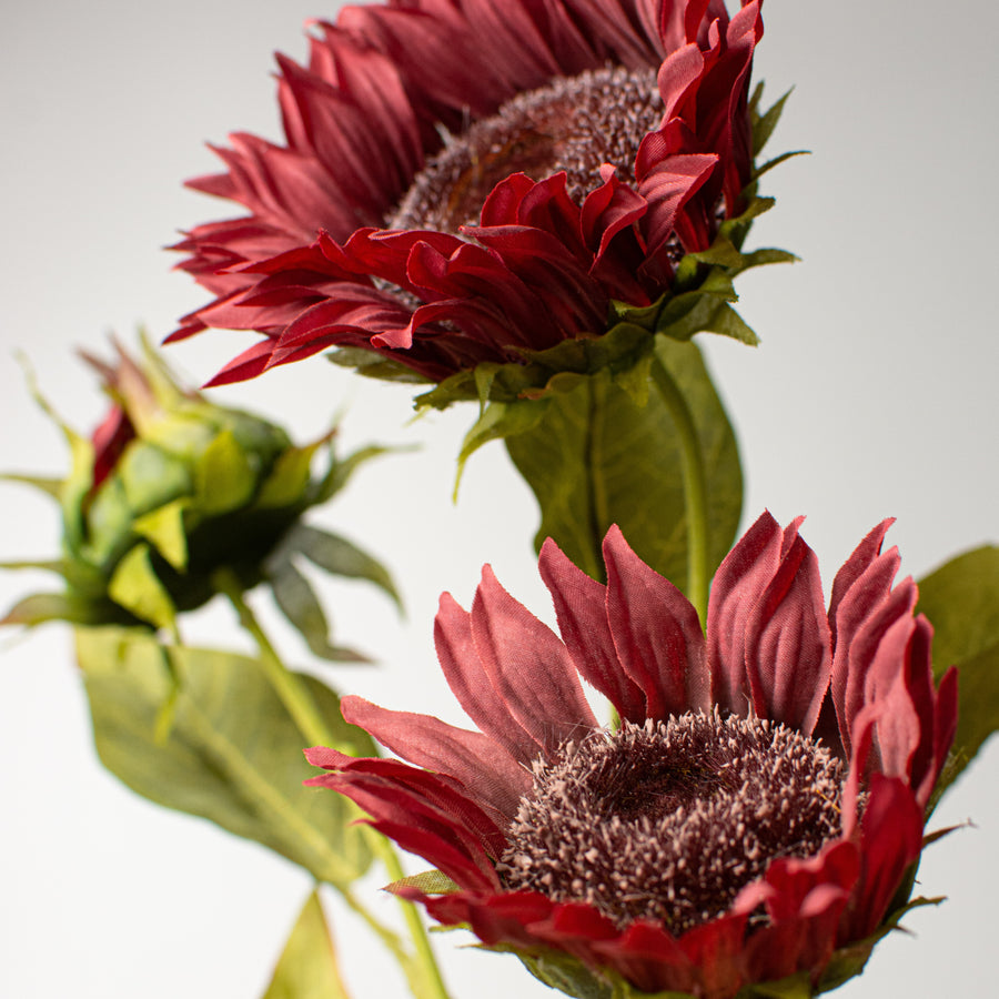 26" Sunflower Spray: Burgundy Lifestyle Photo