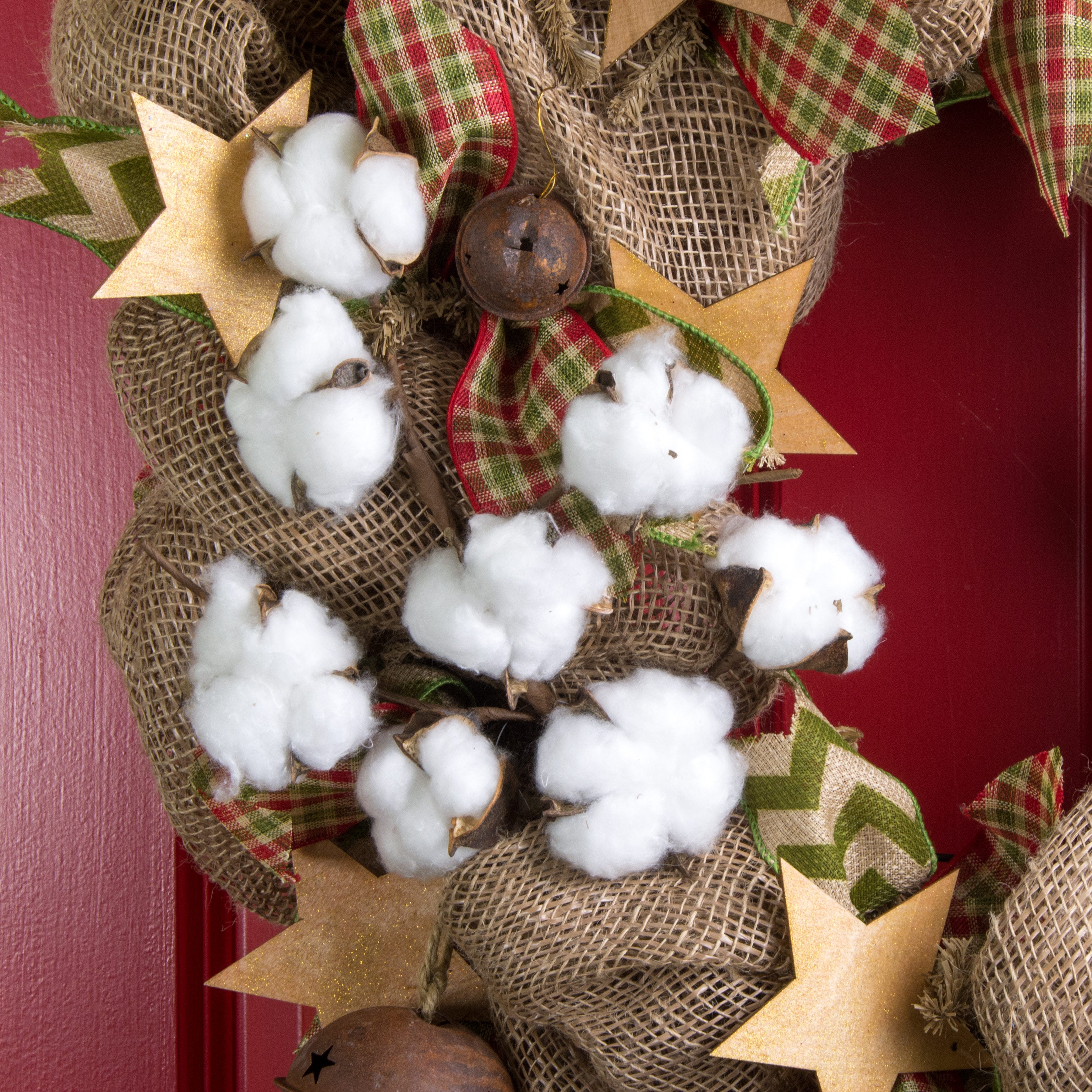24" Super Cotton Boll Floral Spray Lifestyle Photo