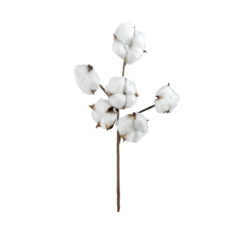 13" Super Cotton Boll Floral Spray Item Number: FH7779