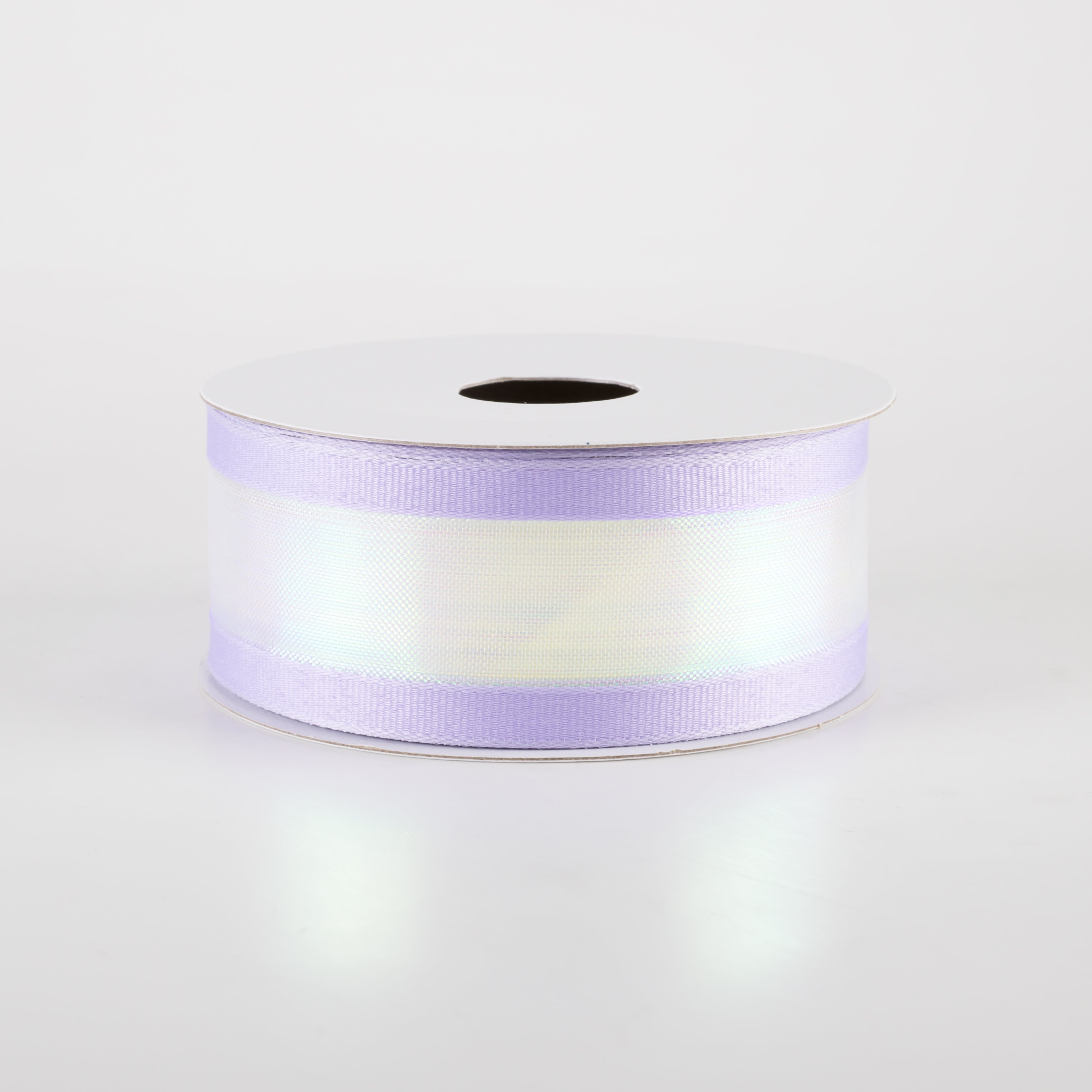 1.5" Super Iridescent Sheer with Grosgrain Edge Ribbon: Purple (10 Yards)