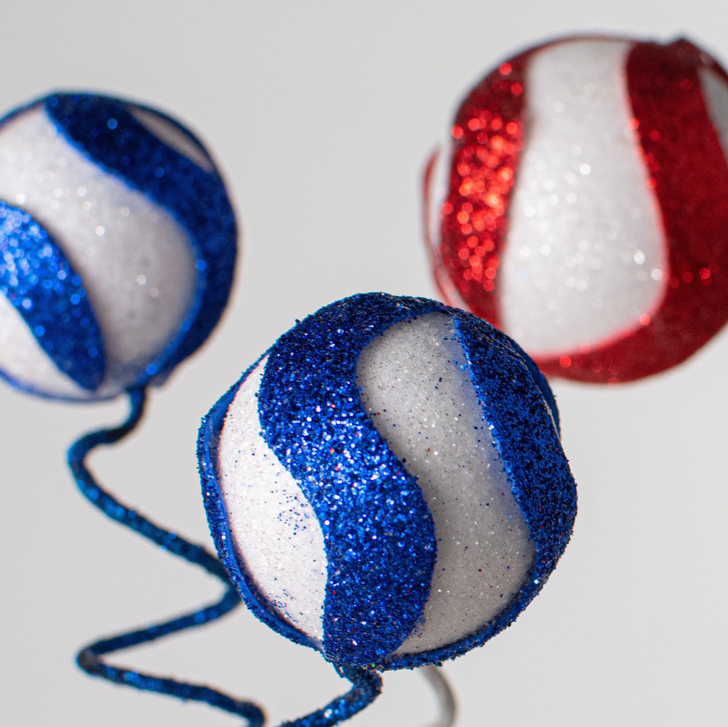 16" Swirl Ball Pick: Red, White, Blue Lifestyle Photo