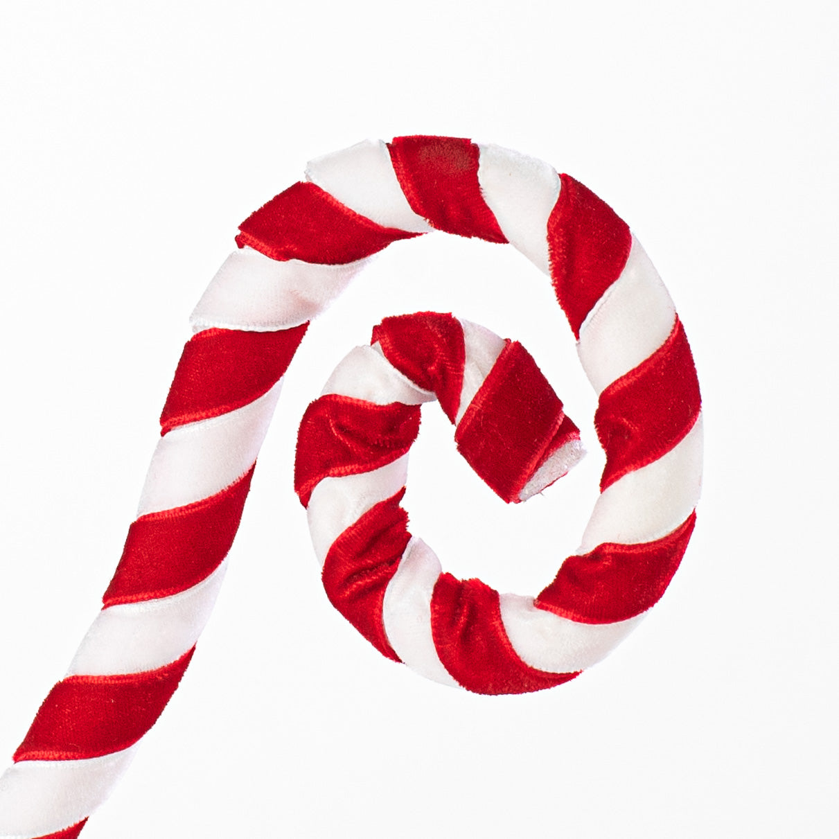 24" Swirl Spray: Candy Cane White & Red Lifestyle Photo
