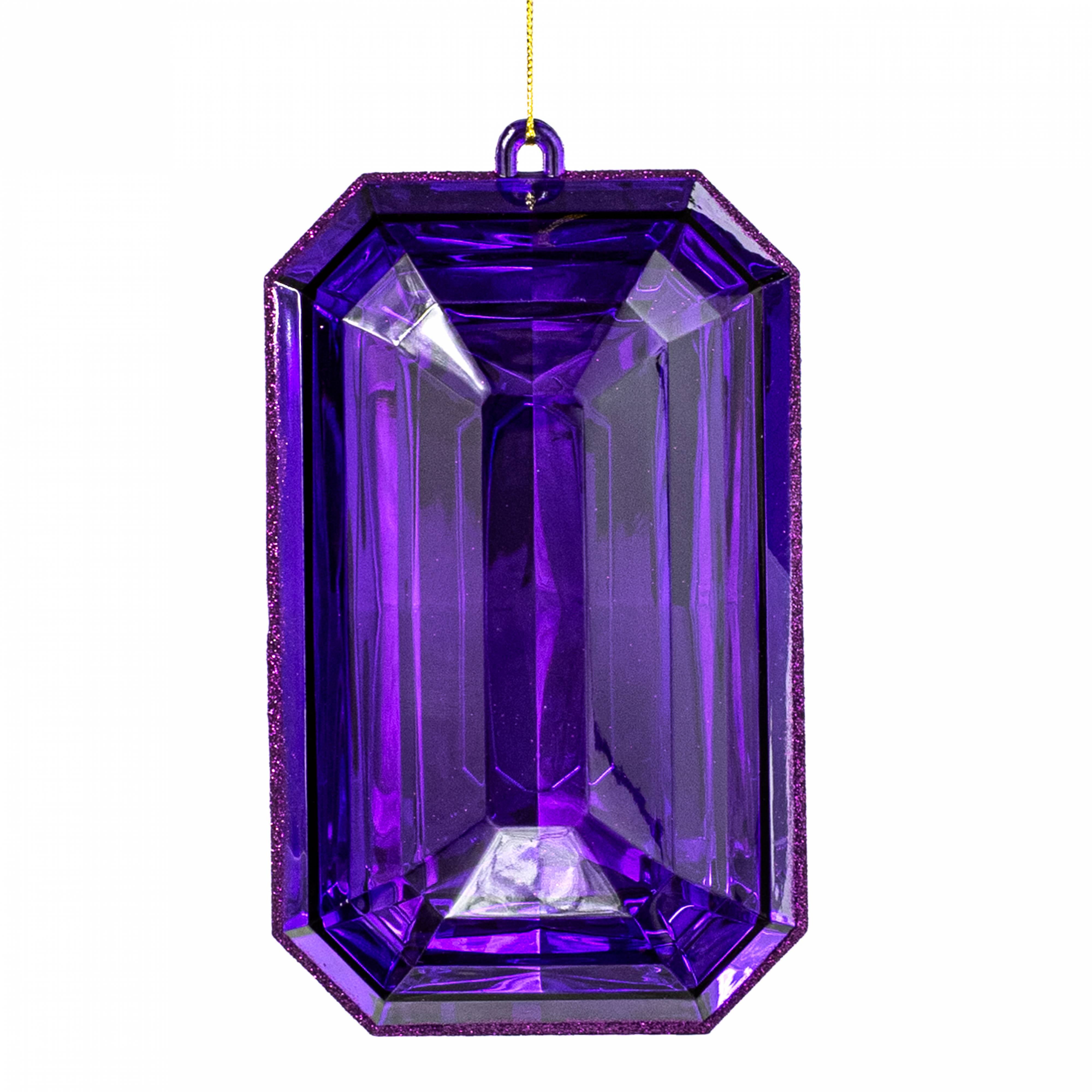 7.75" Tall Jewel Gem Ornament: Purple Item Number: 244979