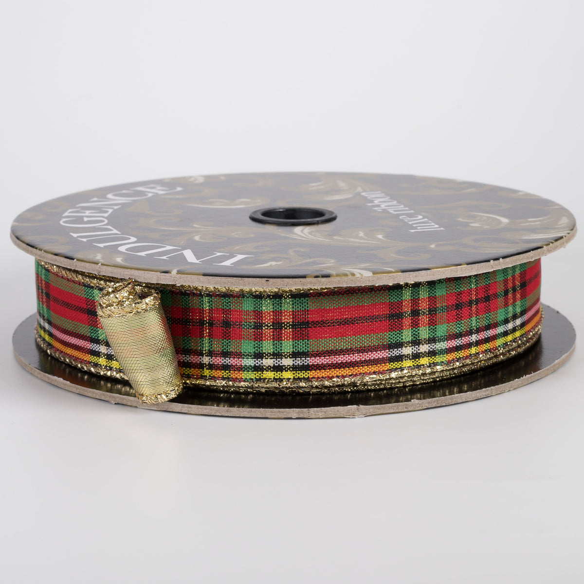 1" Tartan Plaid Metallic Backed Ribbon: Classic Tartan (10 Yards) Item Number: D73649-10-25