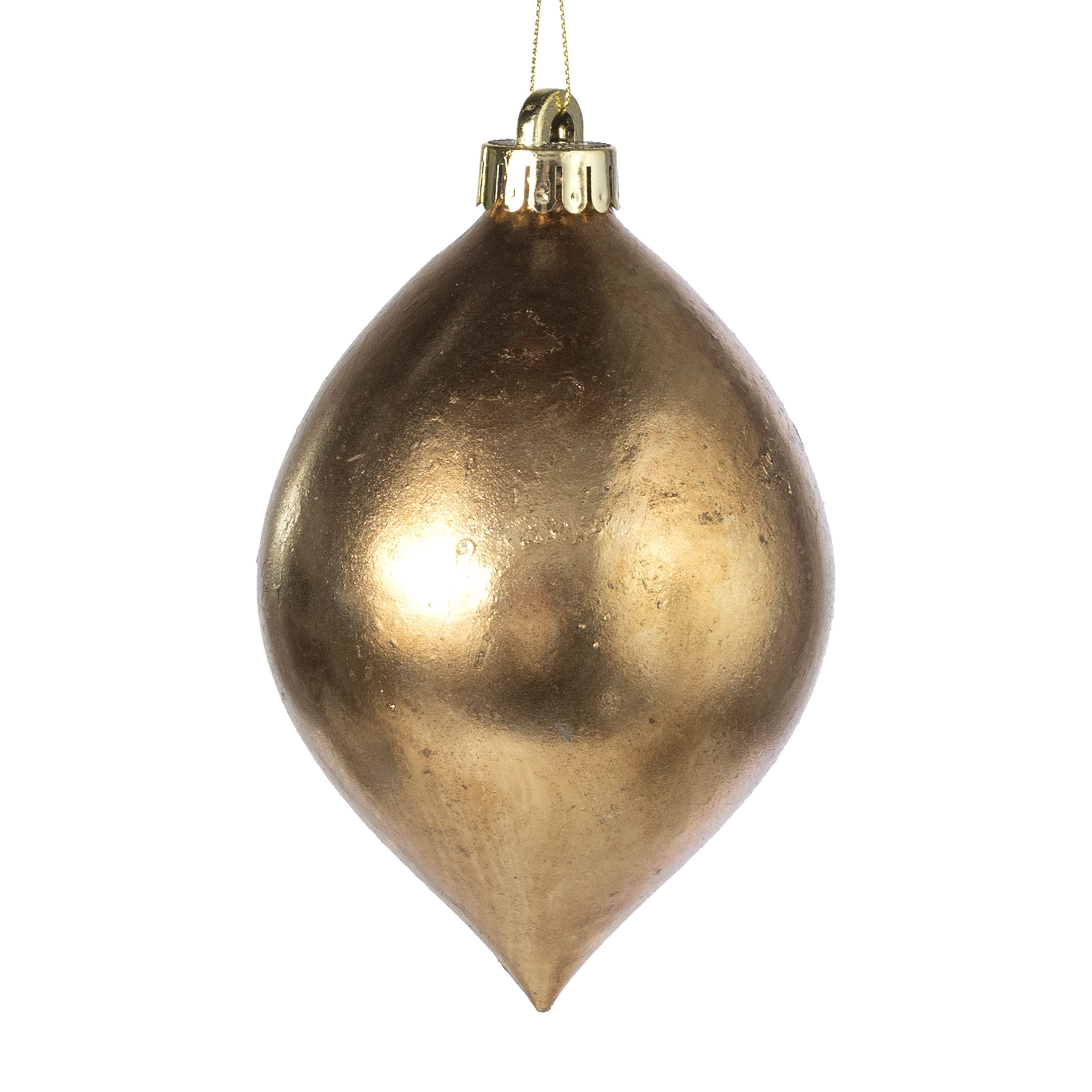 5" Teardrop Ornament: Shiny Gold Item Number: 2828363GD