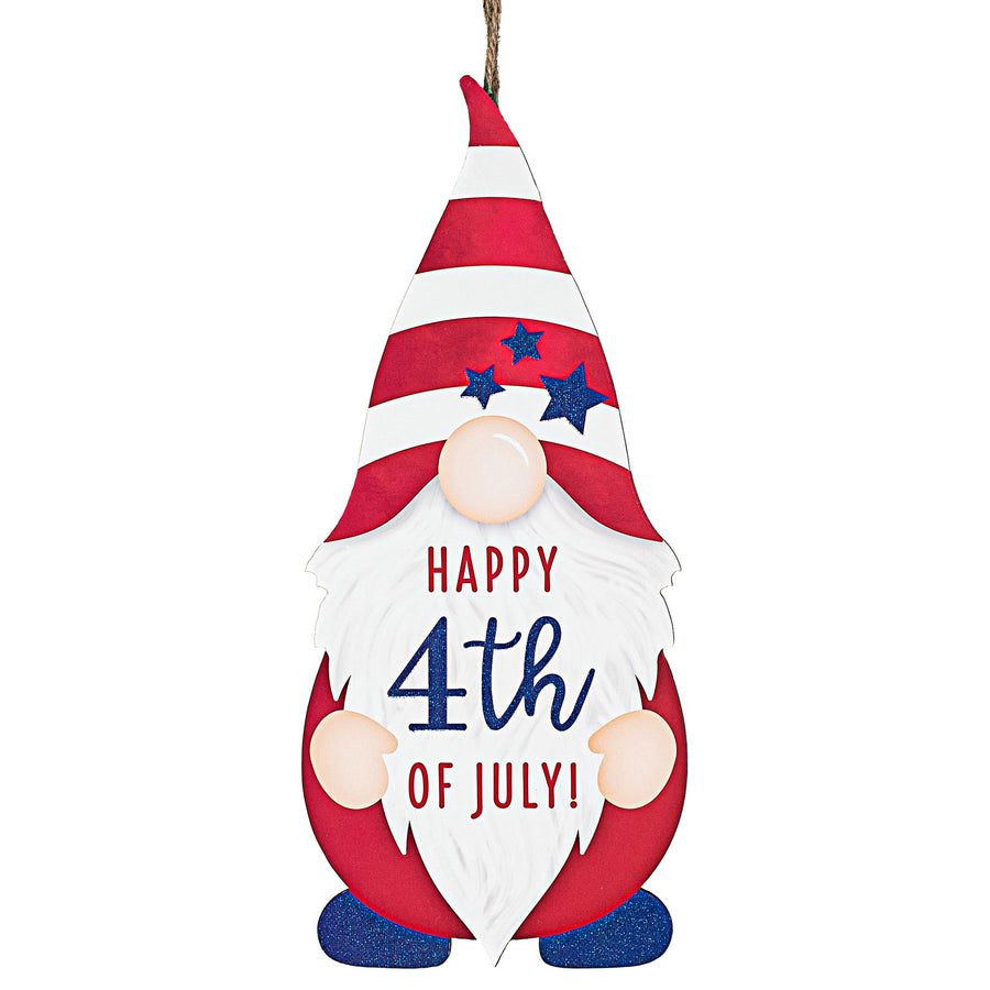 13" 4th of July Gnome Shape Sign Item Number: AP8903