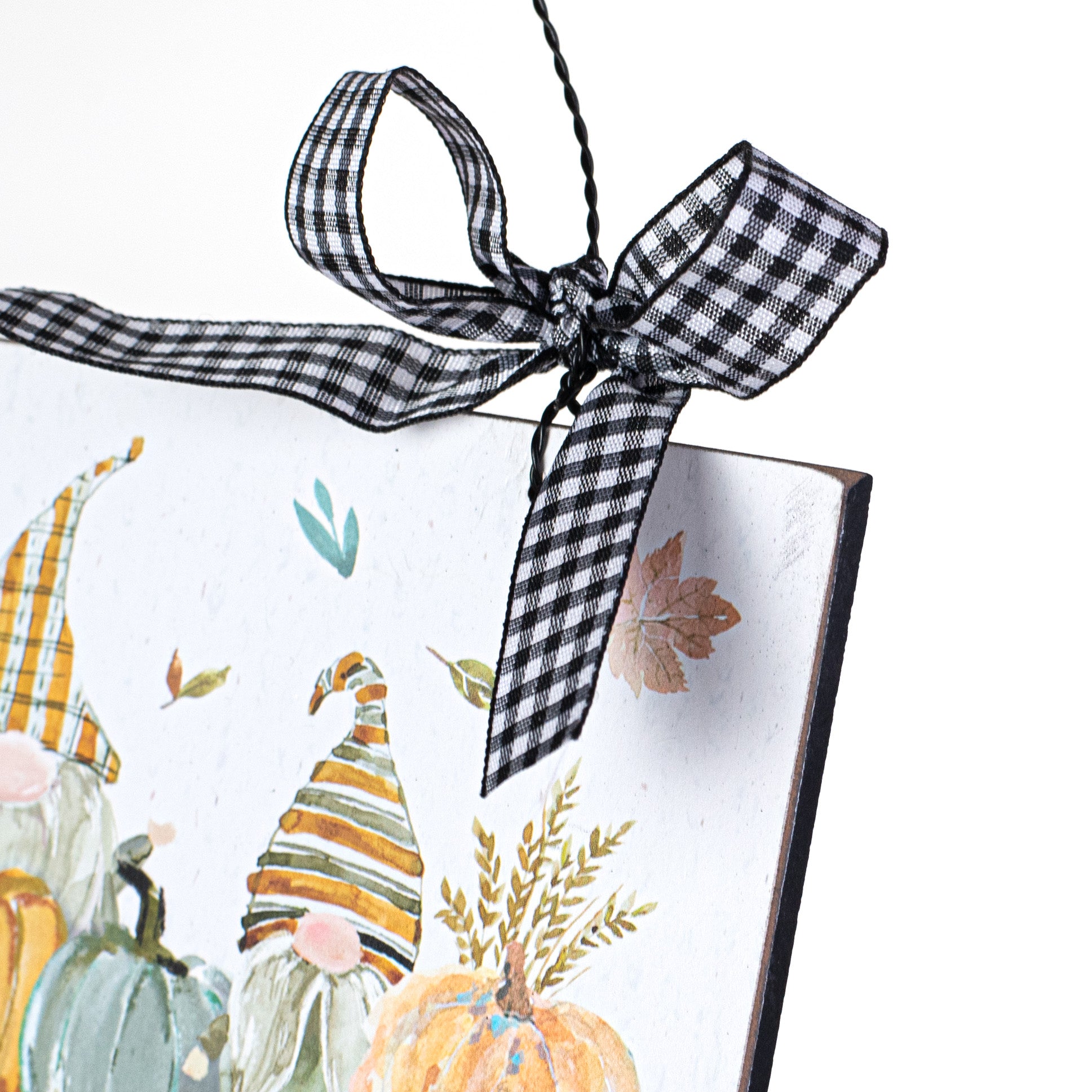 10" Thankful Fall Truck Hanging Sign detail photo 3