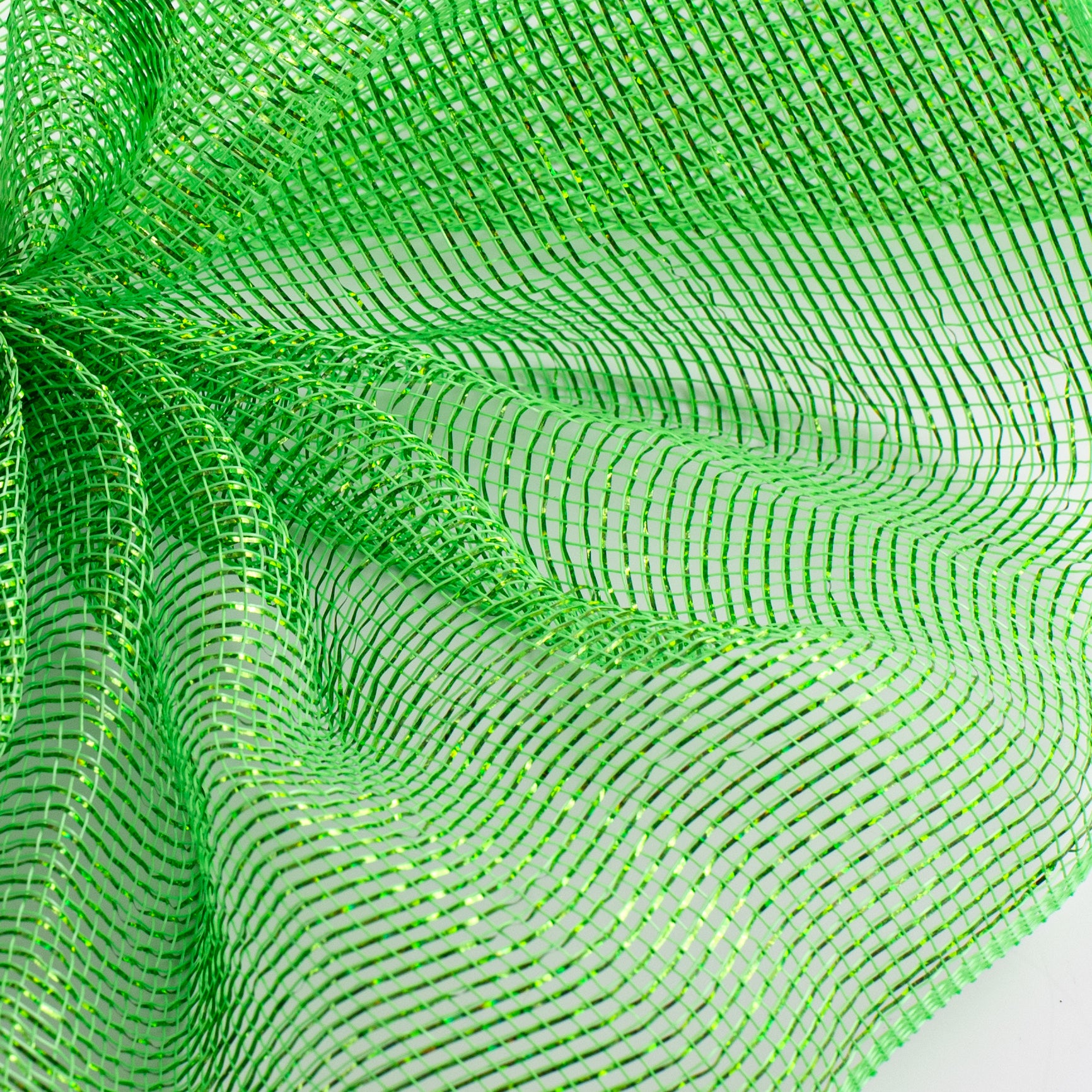 10" Thin Laser Foil Mesh: Lime Green Lifestyle Photo