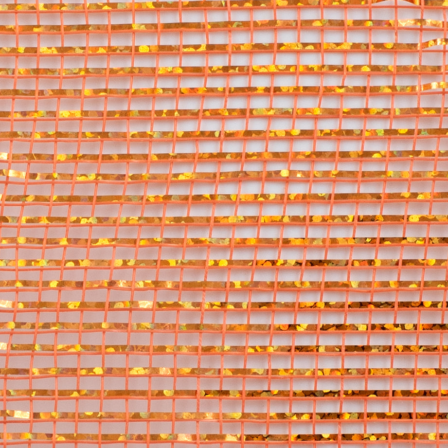 10" Thin Laser Foil Mesh: Orange detail photo 3