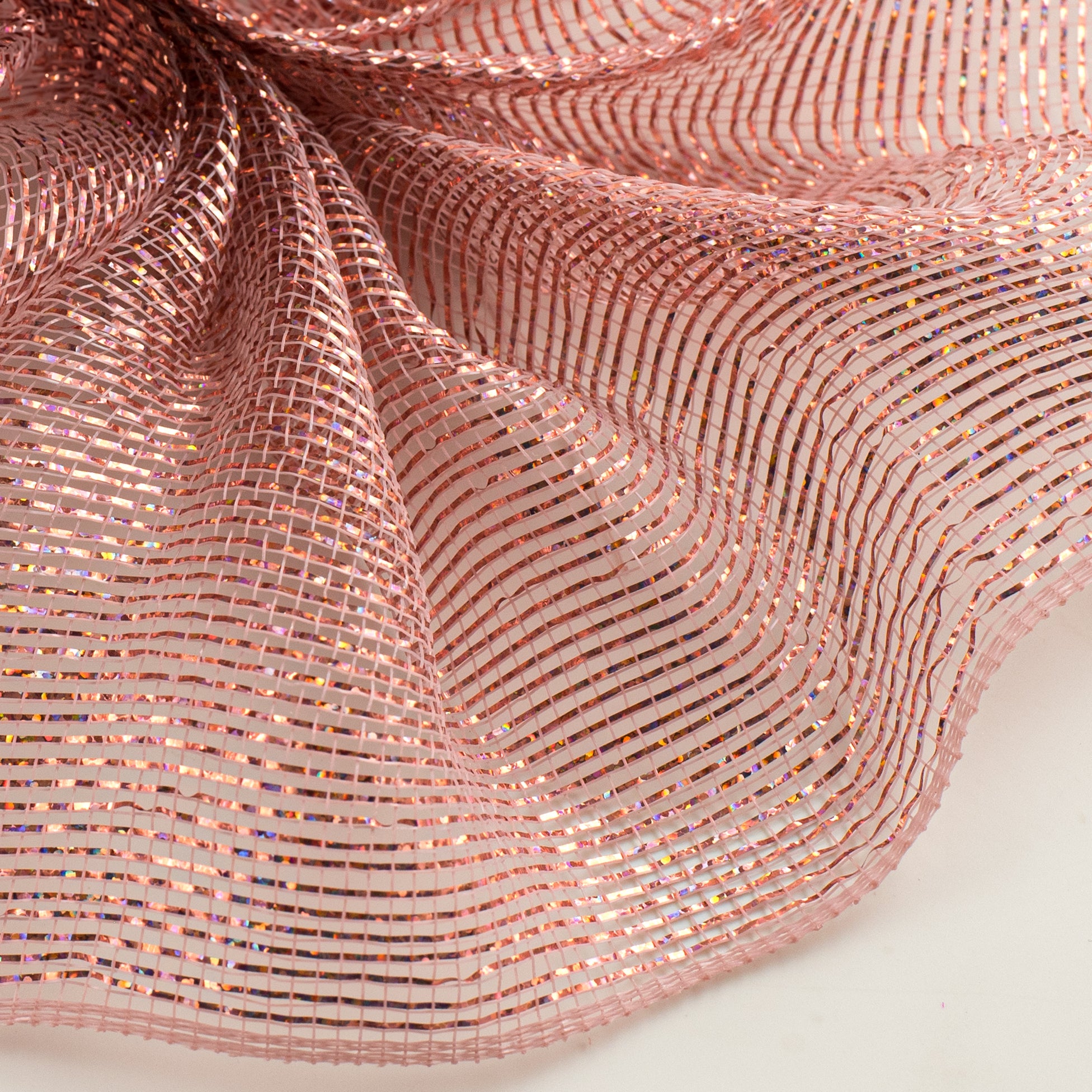 10" Thin Laser Foil Mesh: Rose Pink Lifestyle Photo