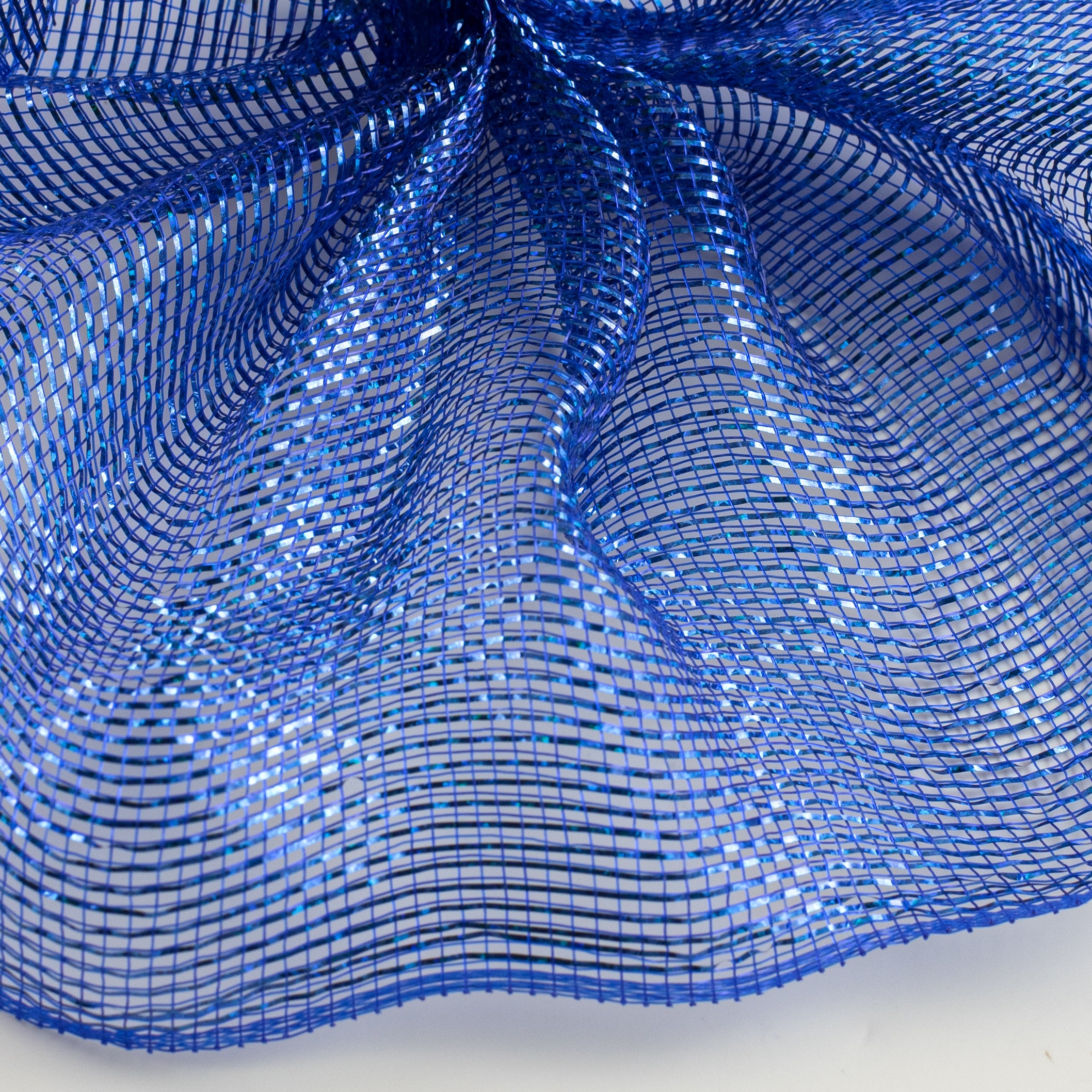 10" Thin Laser Foil Mesh: Royal Blue Lifestyle Photo