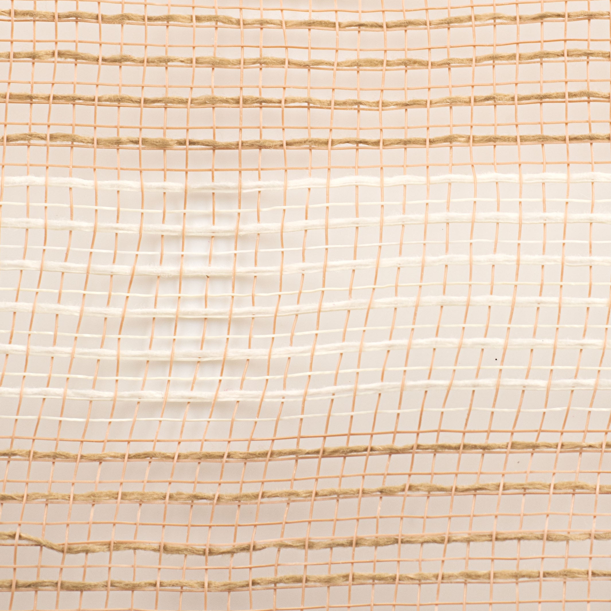 10" Thin Stripe Fabric Mesh: Natural & Cream detail photo 3
