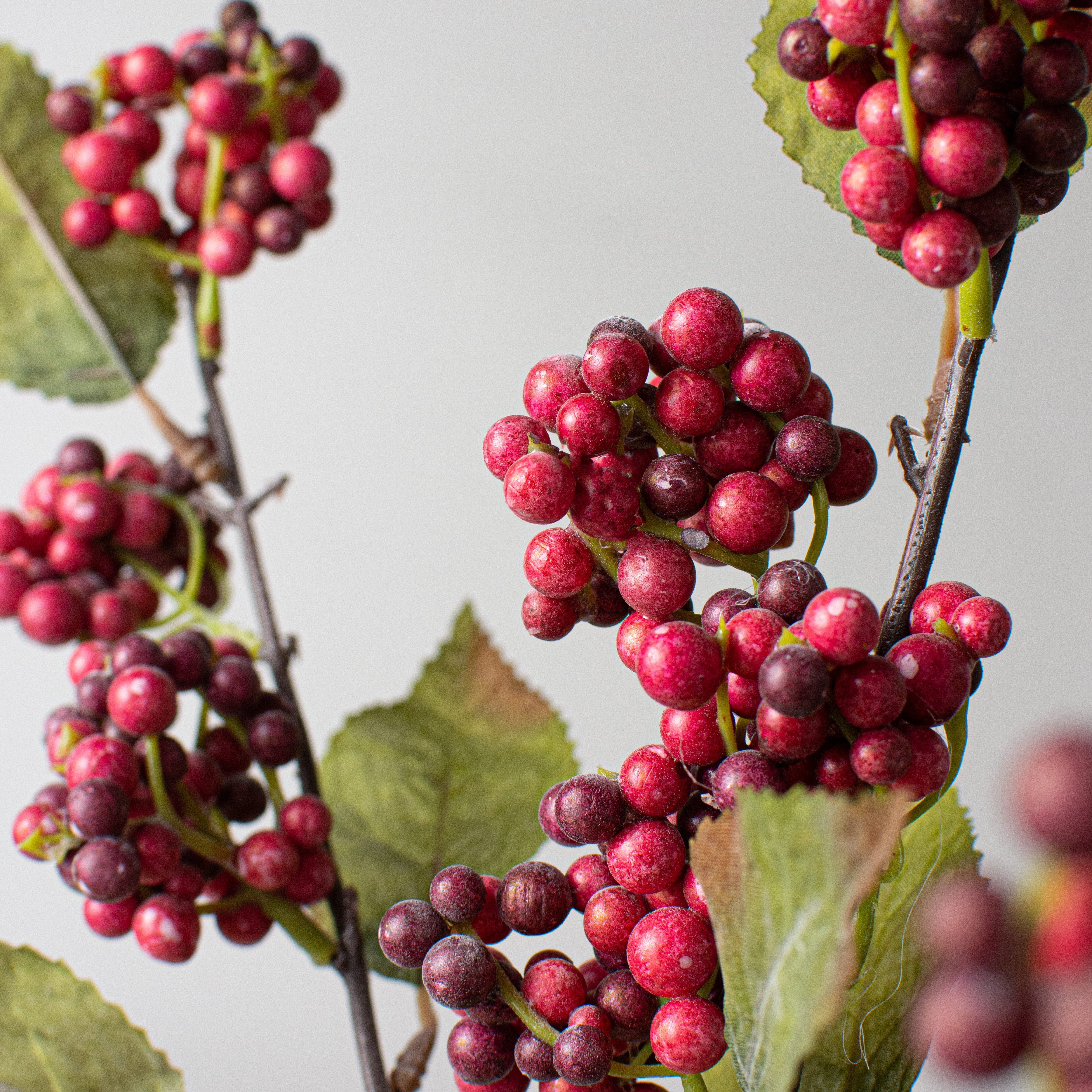 26" Three Stem Berry Spray: Burgundy Lifestyle Photo