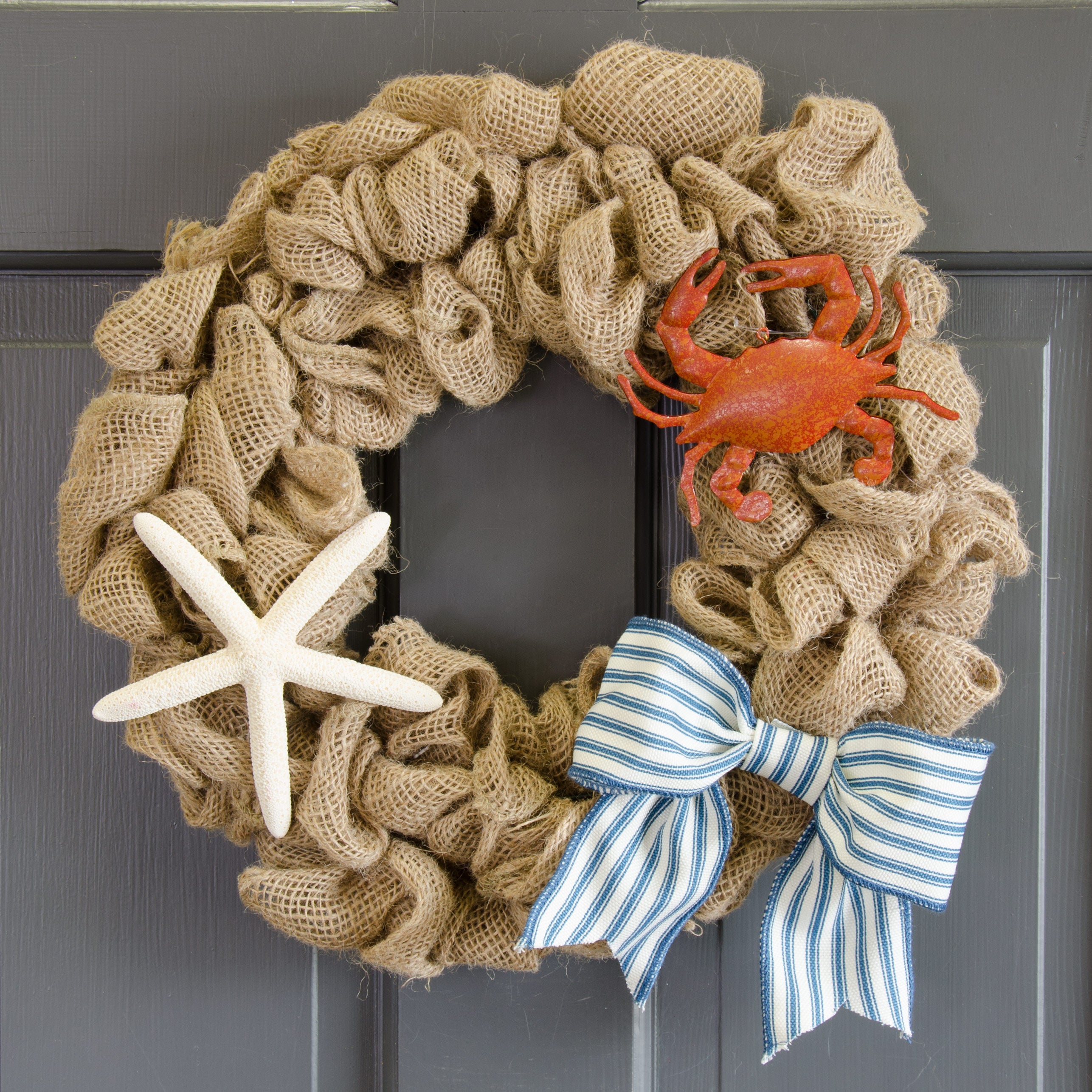 4.5" Tin Red Crab Ornament Lifestyle Photo