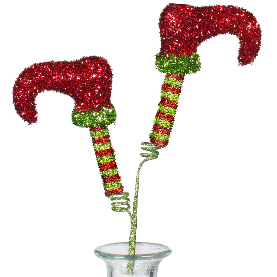 28" Tinsel Elf Boot Spray Item Number: 83041RDGN