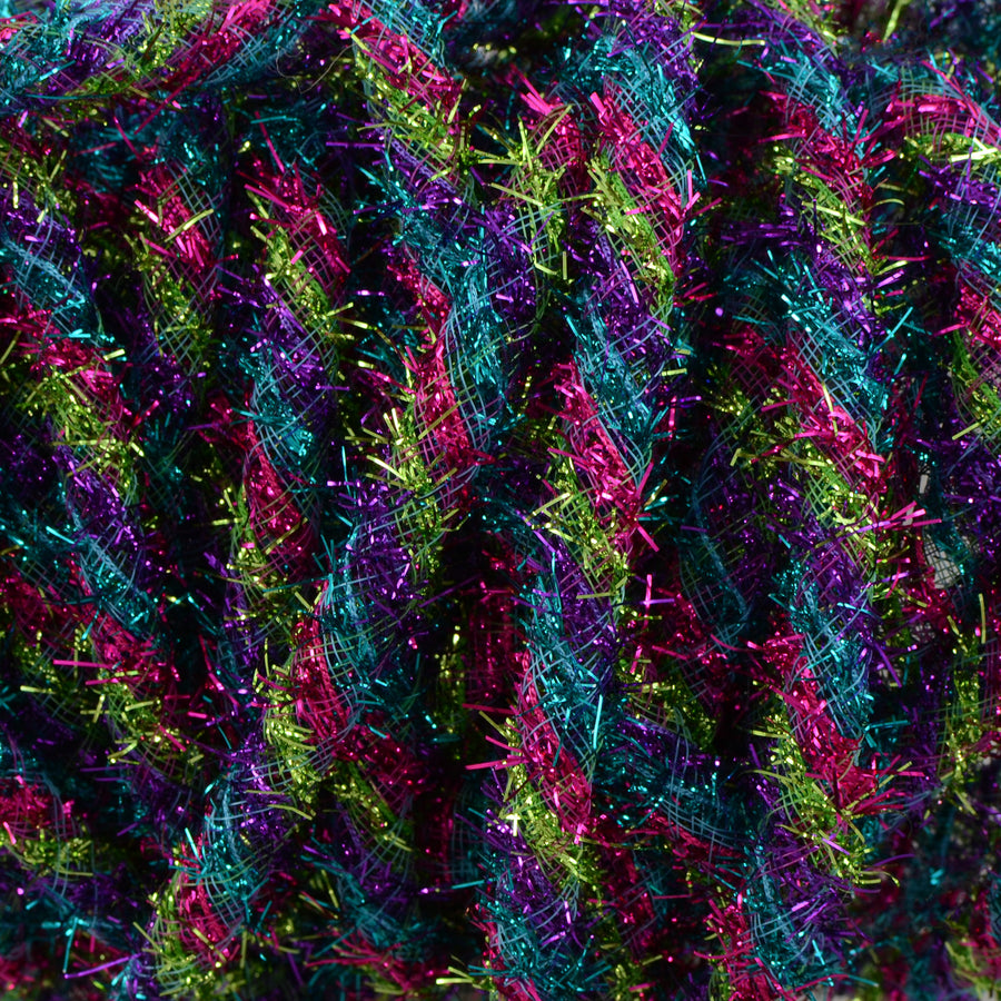 Tinsel Flex Tubing Ribbon: Bright Spring Stripes (20 Yards) Lifestyle Photo