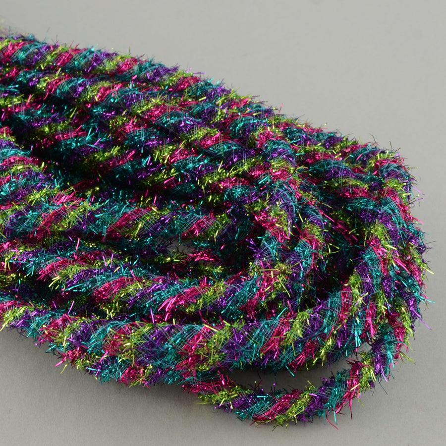 Tinsel Flex Tubing Ribbon: Bright Spring Stripes (20 Yards) Item Number: RE3544T3