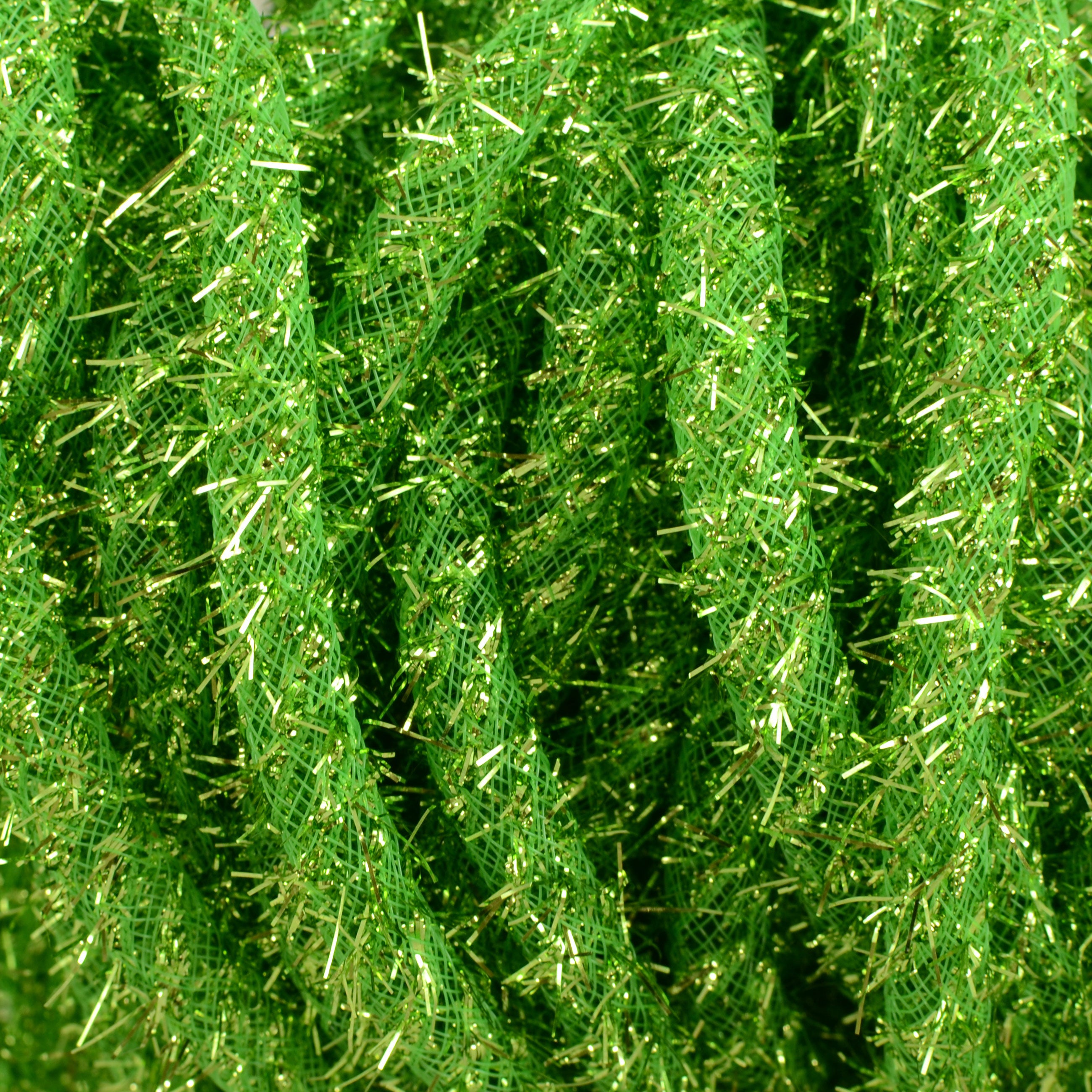 Tinsel Flex Tubing Ribbon: Metallic Lime Green (20 Yards) Lifestyle Photo
