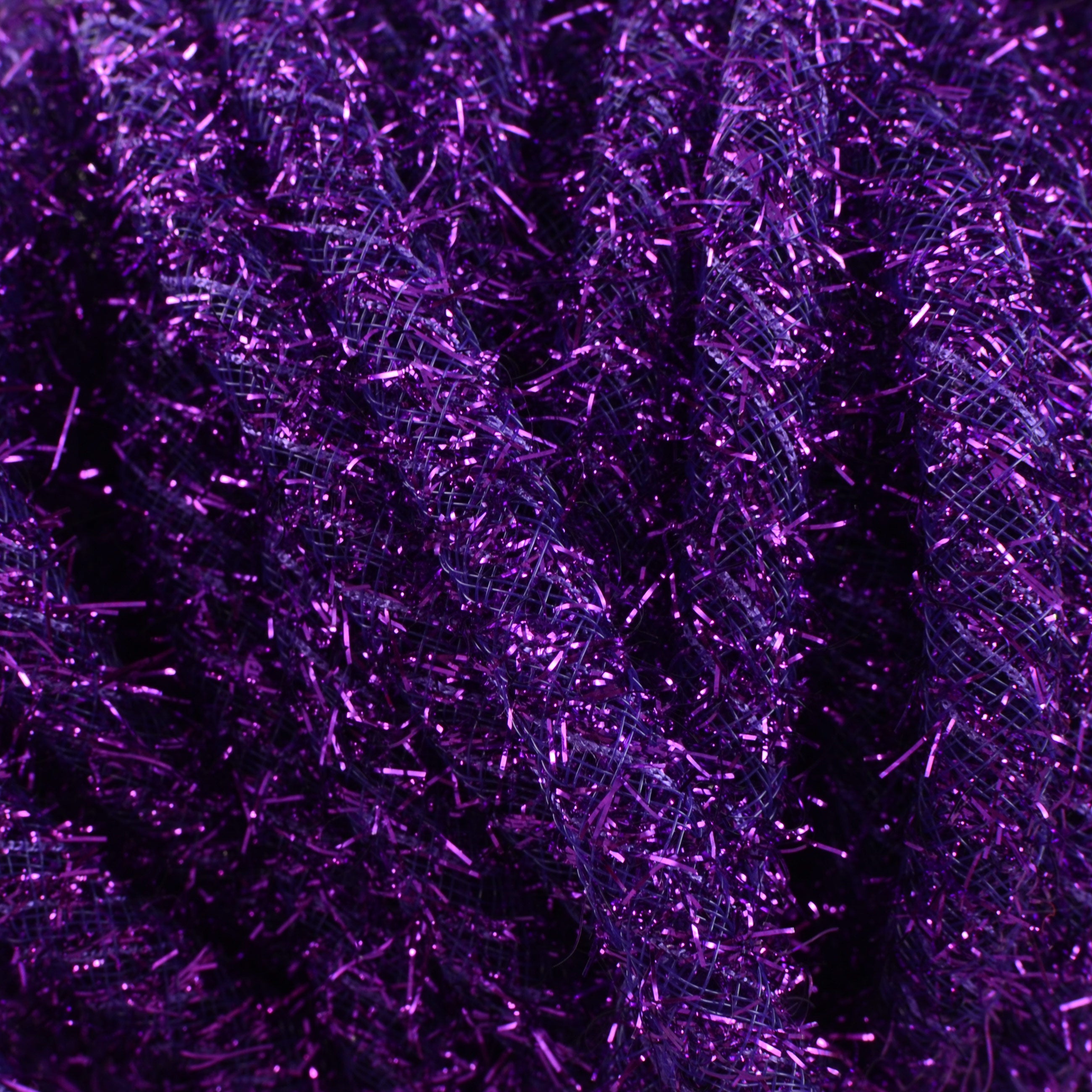 Tinsel Flex Tubing Ribbon: Metallic Purple (20 Yards) Lifestyle Photo