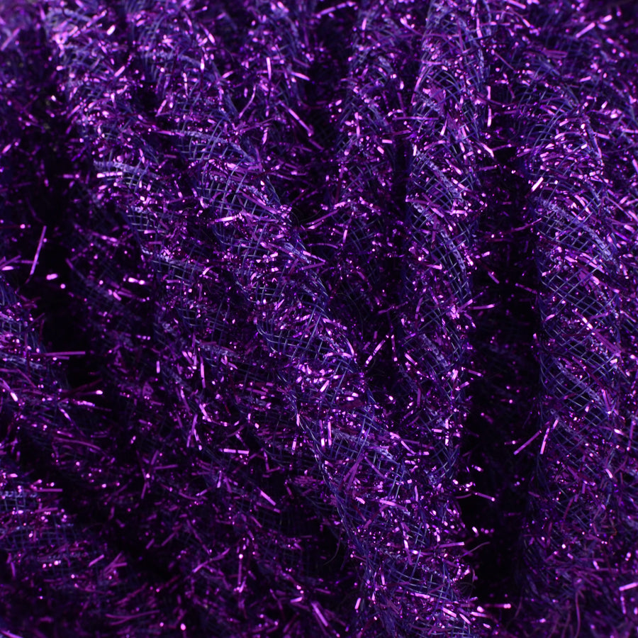 Tinsel Flex Tubing Ribbon: Metallic Purple (20 Yards) Lifestyle Photo