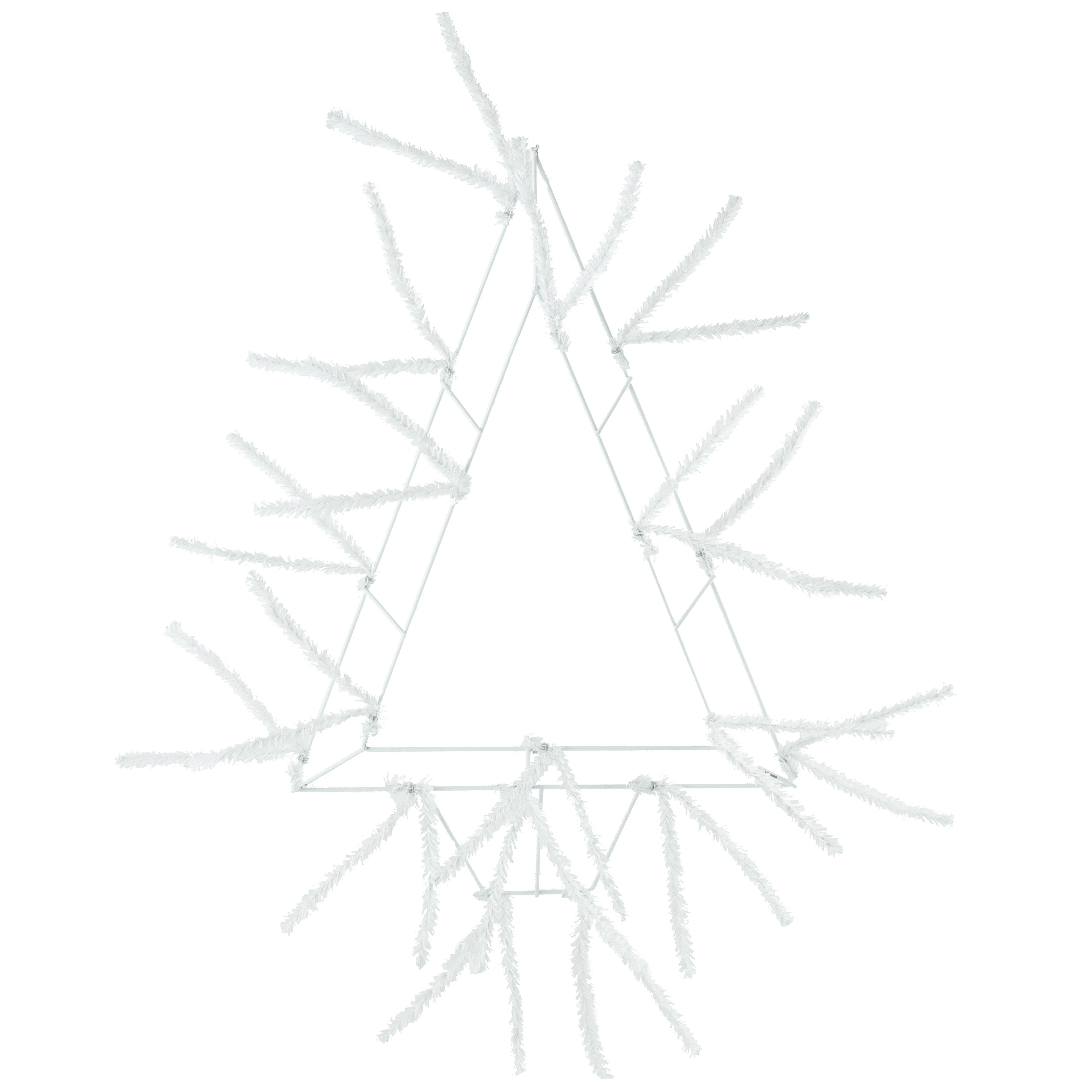 20" Tinsel Open Tree Work Form: White Item Number: XX765327