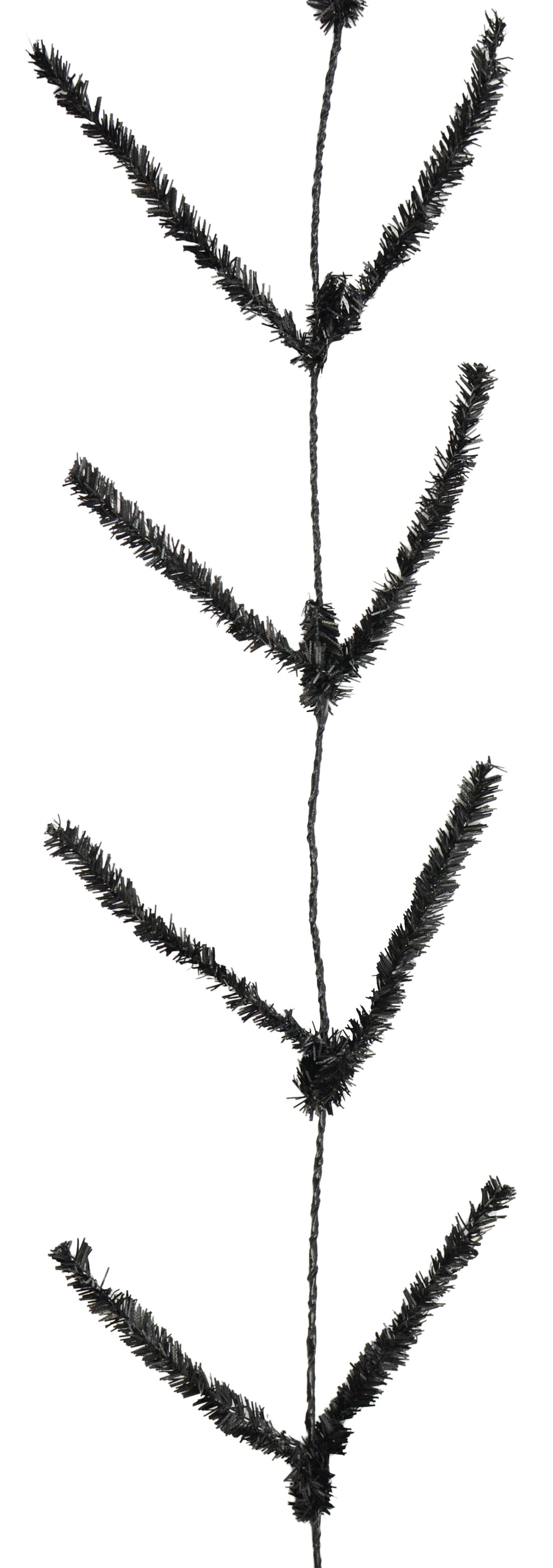 Tinsel Work Garland: Black (9 ft) Item Number: XX752302
