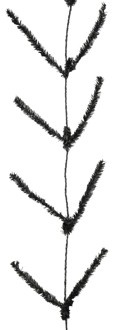 Tinsel Work Garland: Black (9 ft) Item Number: XX752302