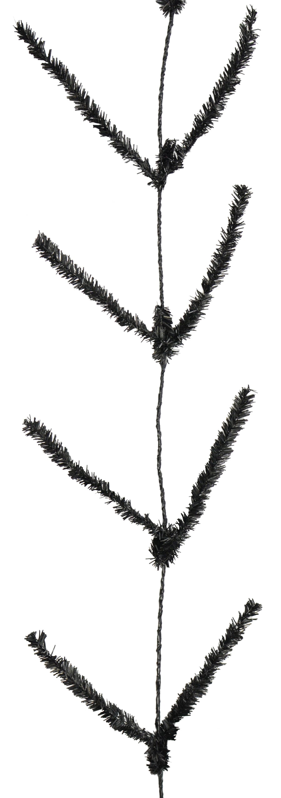 Tinsel Work Garland: Black (9 ft) Item Number: XX752302