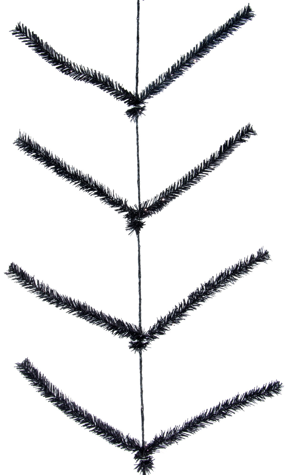 Tinsel Work Garland: Metallic Black (9 ft) Item Number: XX752502