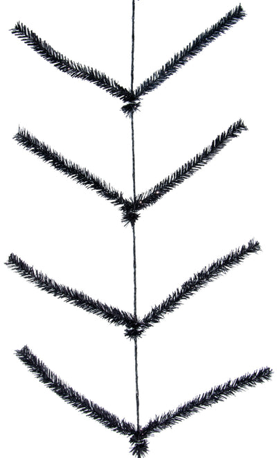 Tinsel Work Garland: Metallic Black (9 ft) Item Number: XX752502